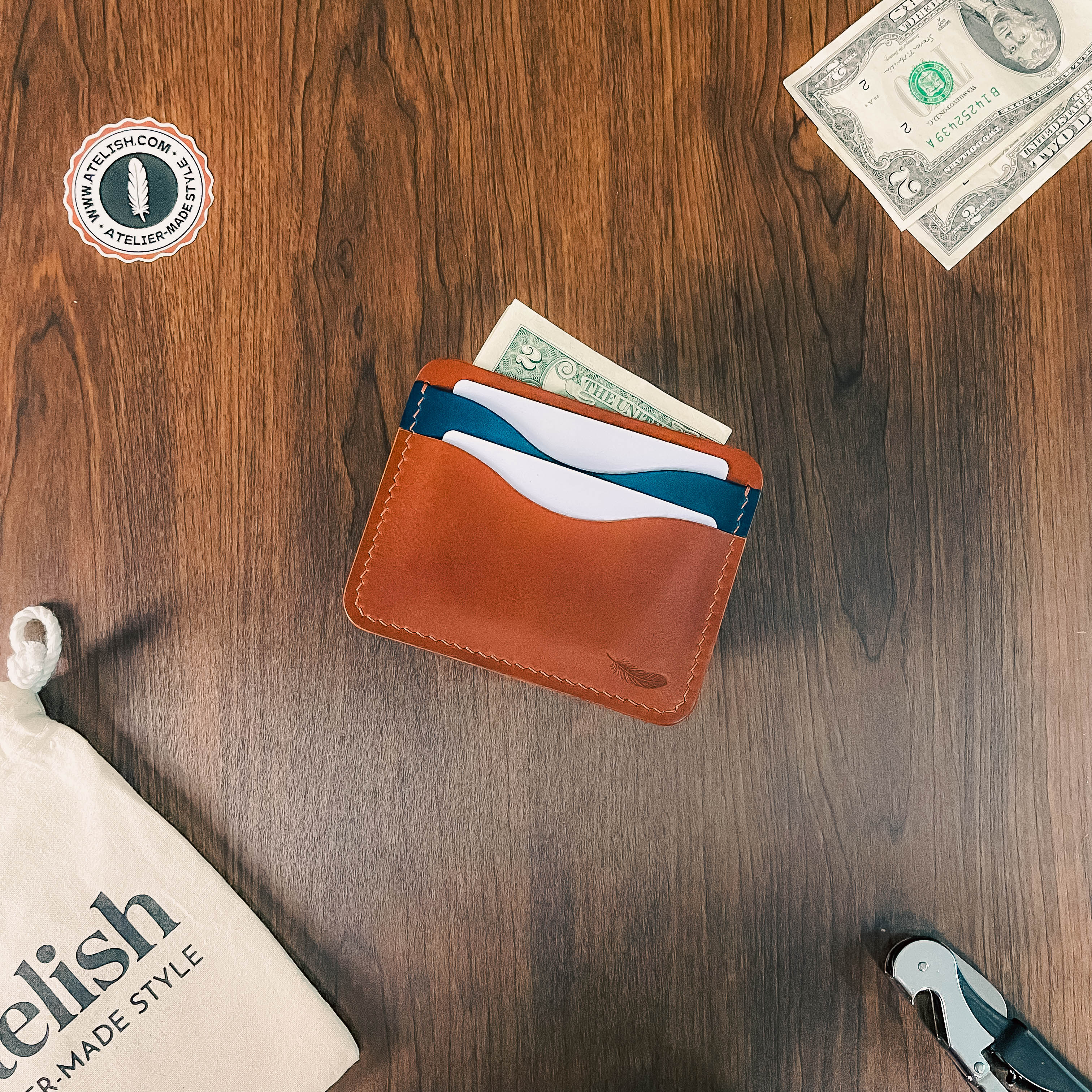Atelish Buttero Leather Card Holder Ver 2