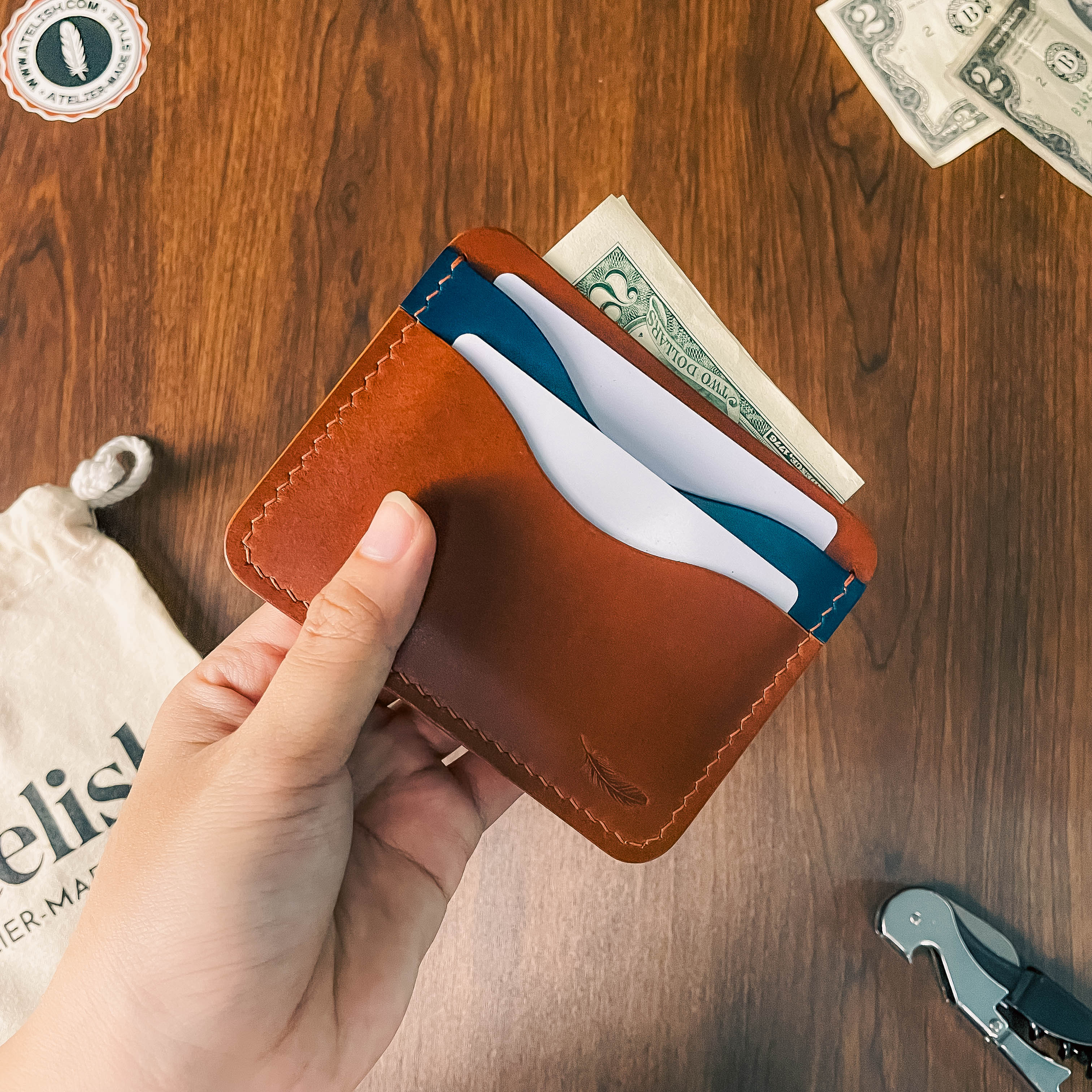 Atelish Buttero Leather Card Holder Ver 2