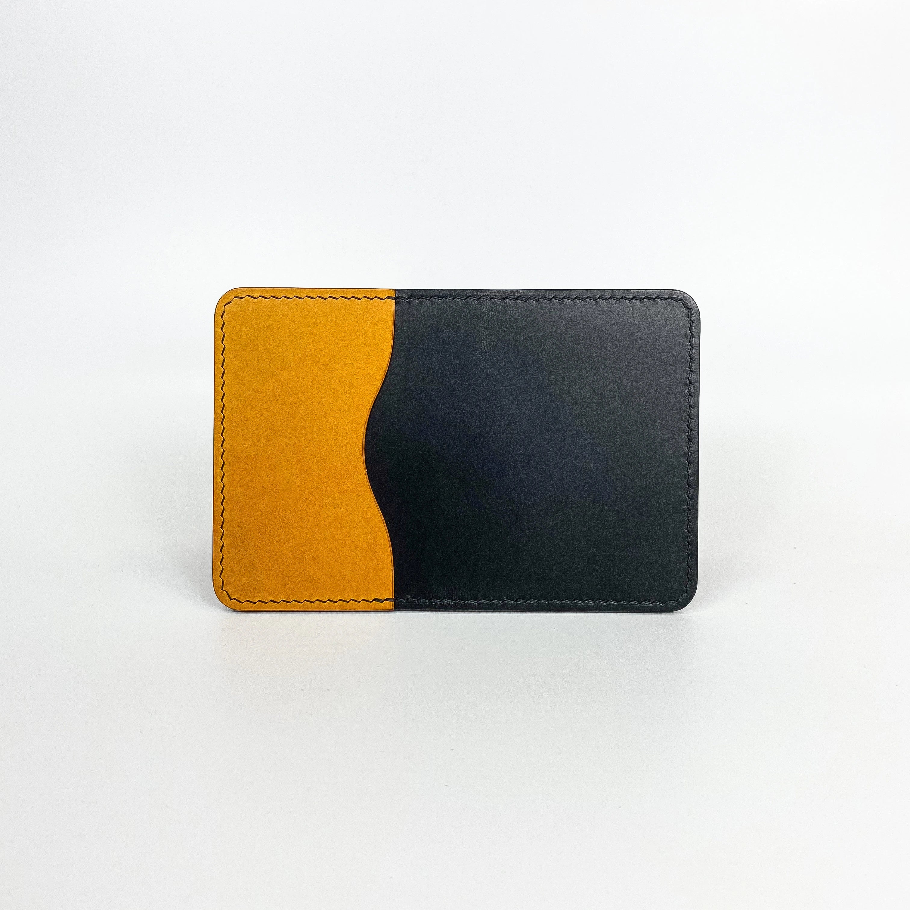 Atelish Buttero Two-Tone Slim Bifold Card Holder