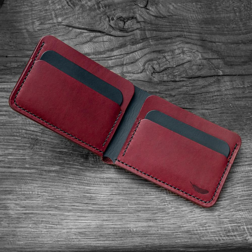Minimalist Leather Bifold Wallet – Rift 2.1