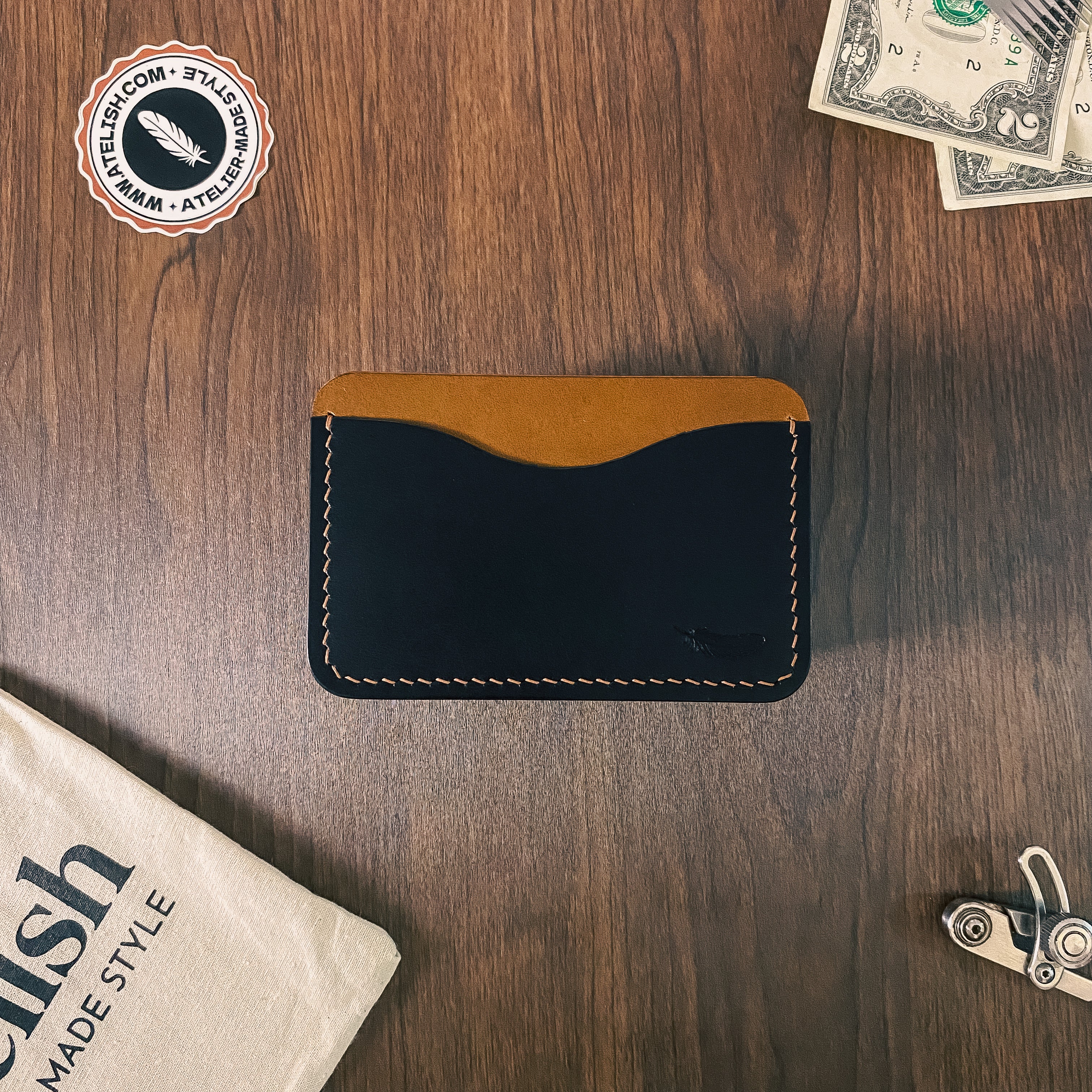 Atelish Buttero Leather Card Holder Ver 1