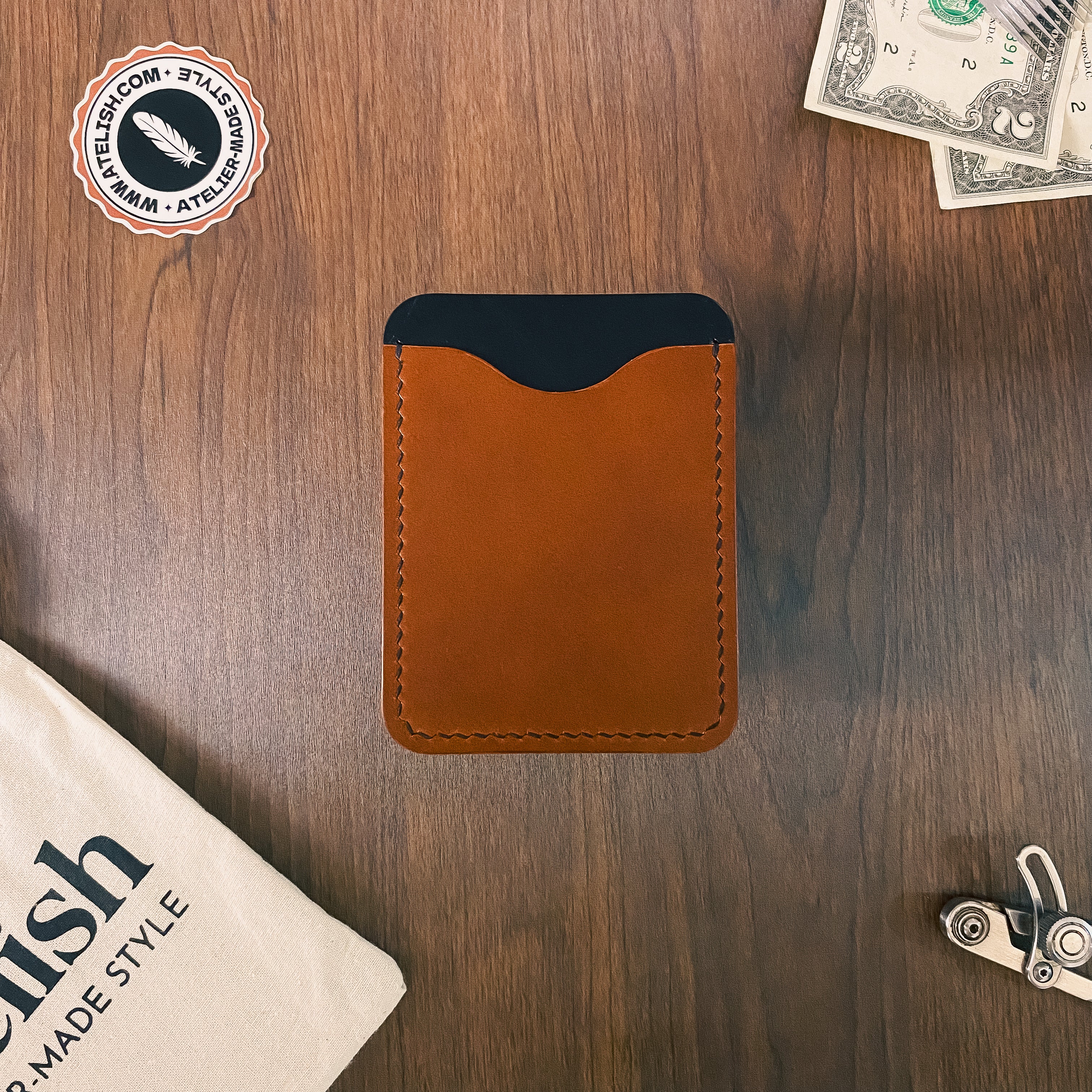 Atelish Buttero Leather Card Holder Ver 3