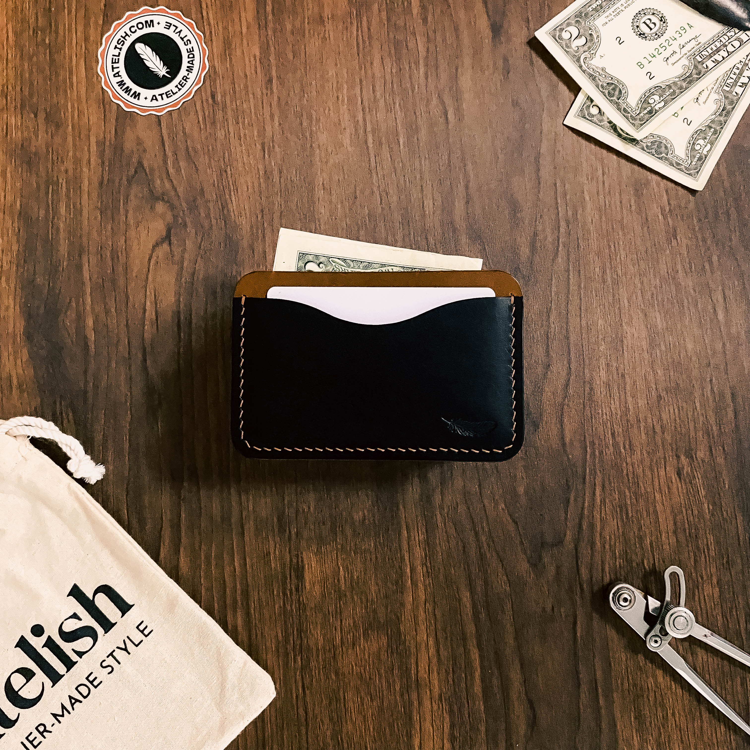 Atelish Buttero Leather Card Holder Ver 1