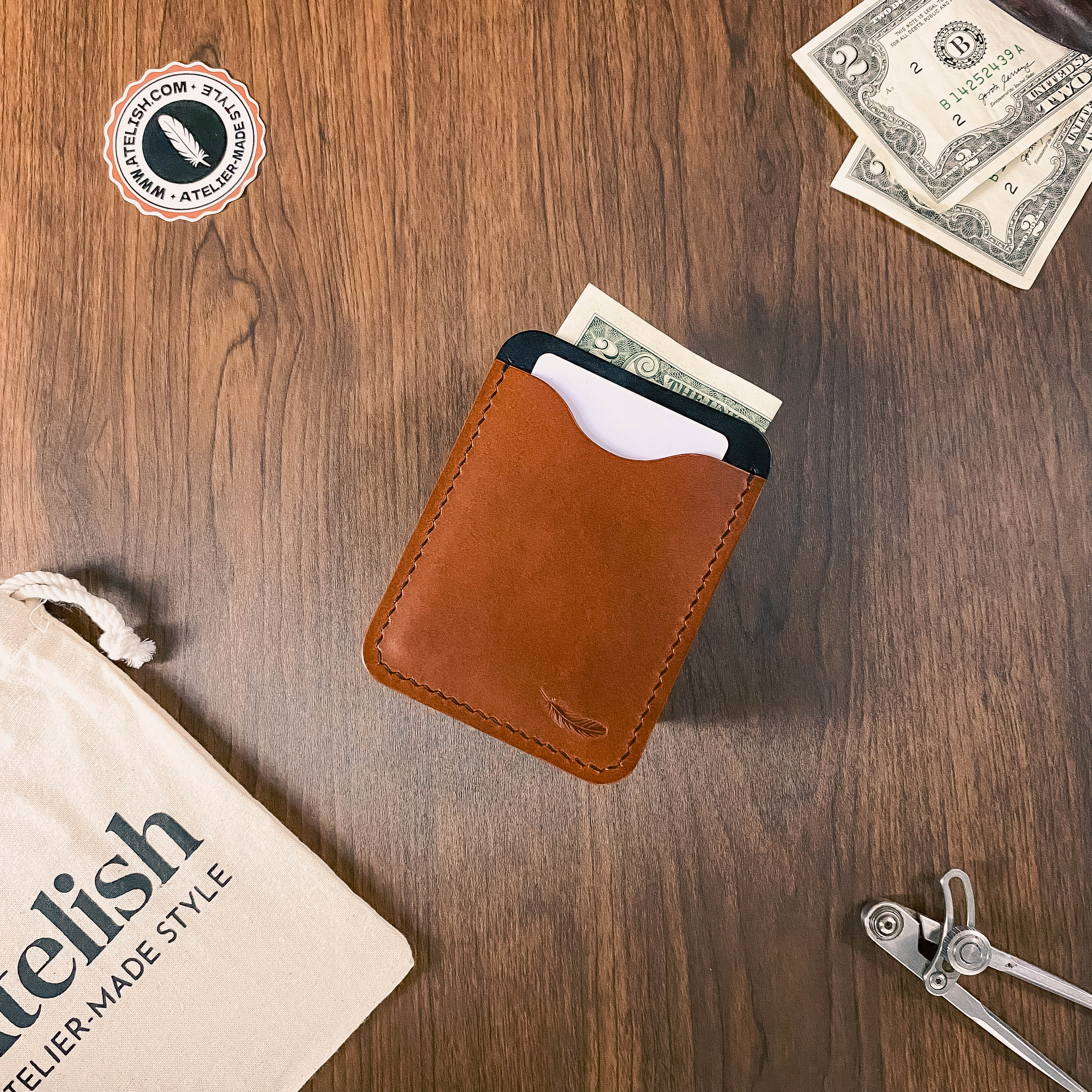 Atelish Buttero Leather Card Holder Ver 3