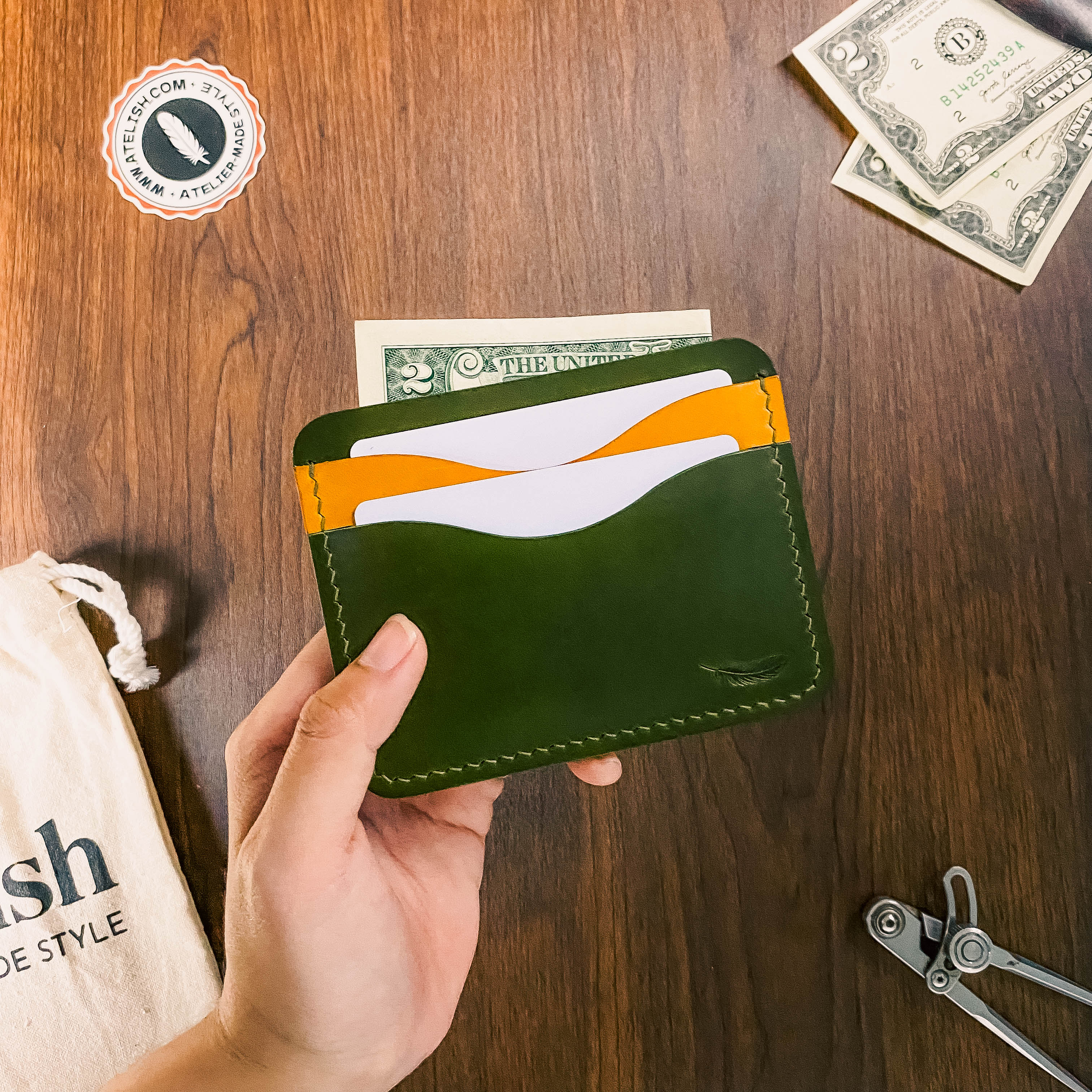 Atelish Buttero Leather Card Holder Ver 2