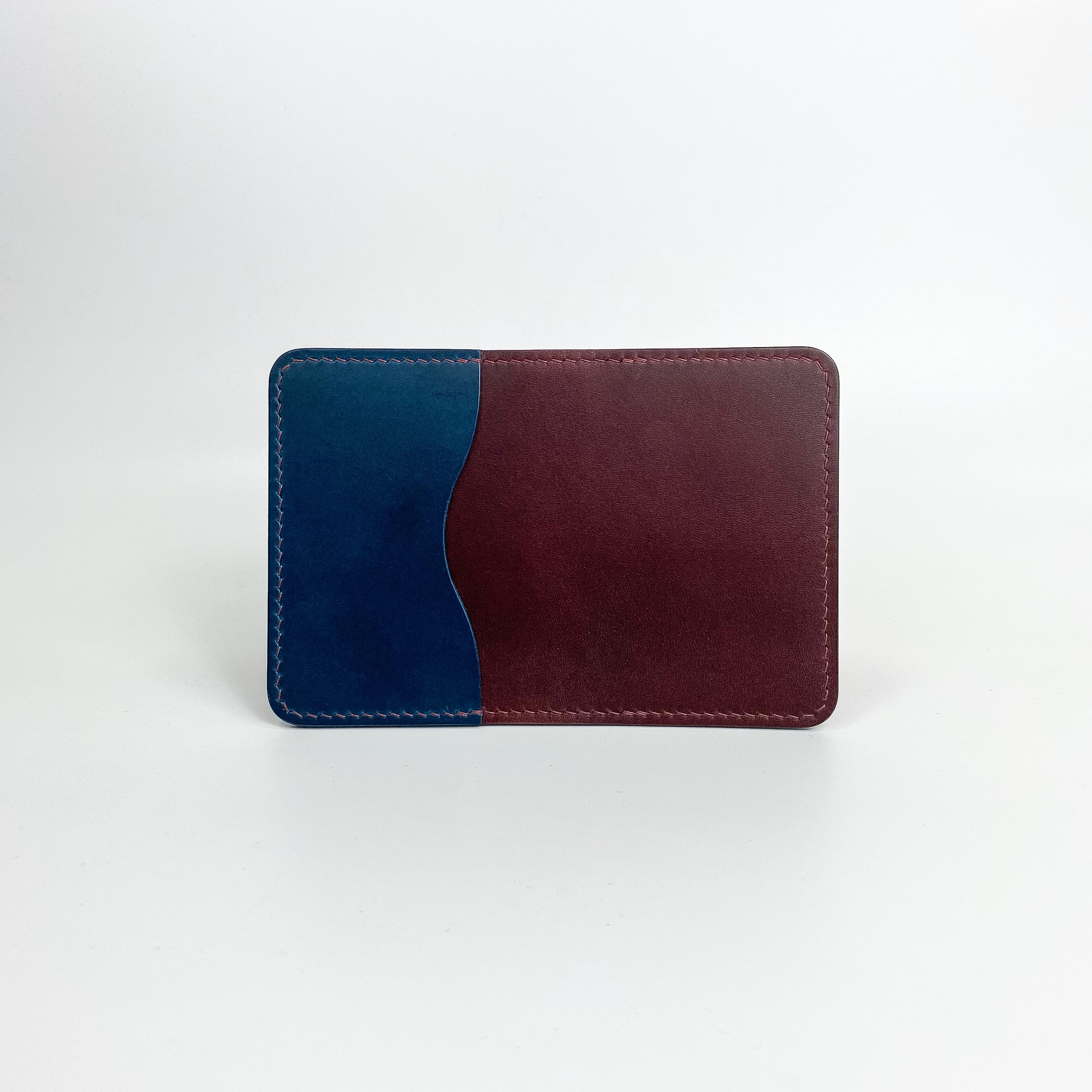 Atelish Buttero Two-Tone Slim Bifold Card Holder