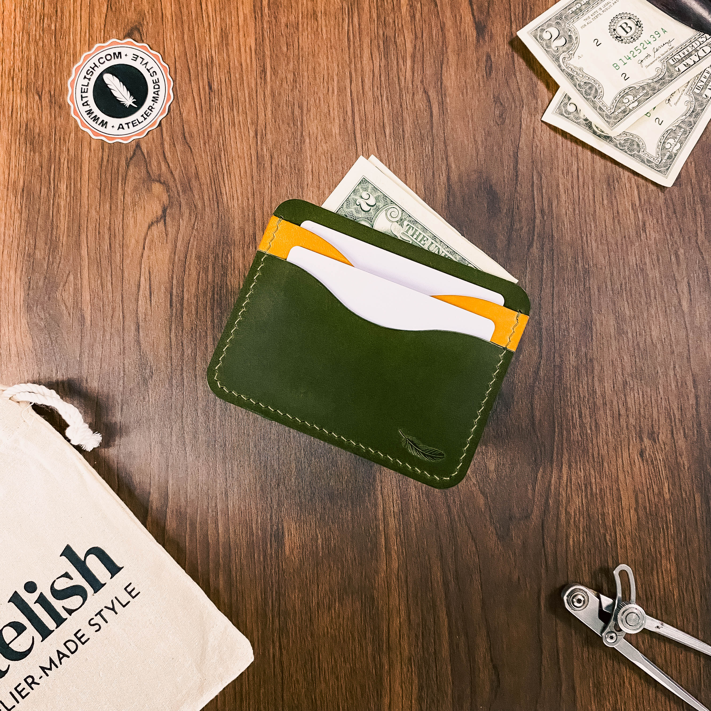Atelish Buttero Leather Card Holder Ver 2