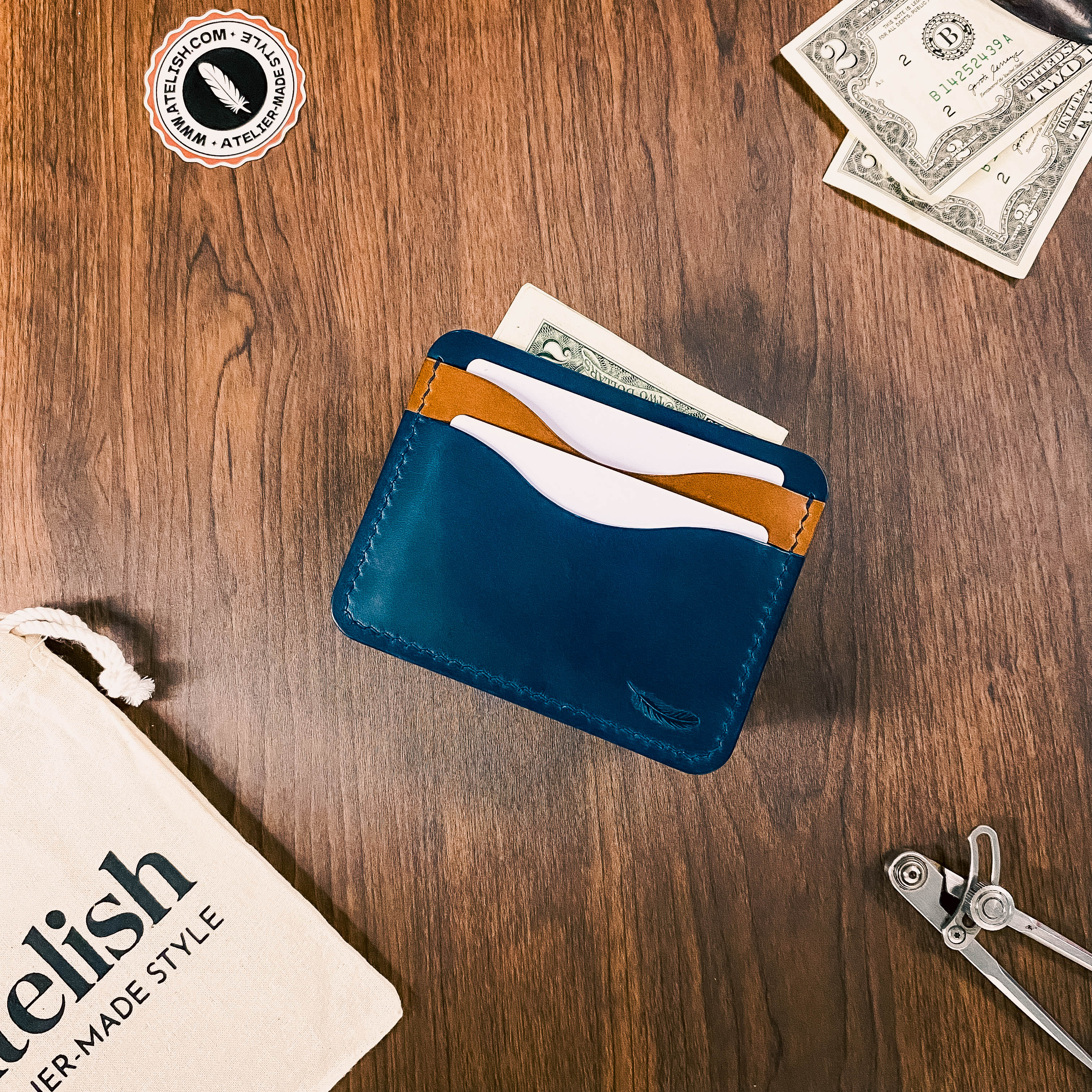 Atelish Buttero Leather Card Holder Ver 2