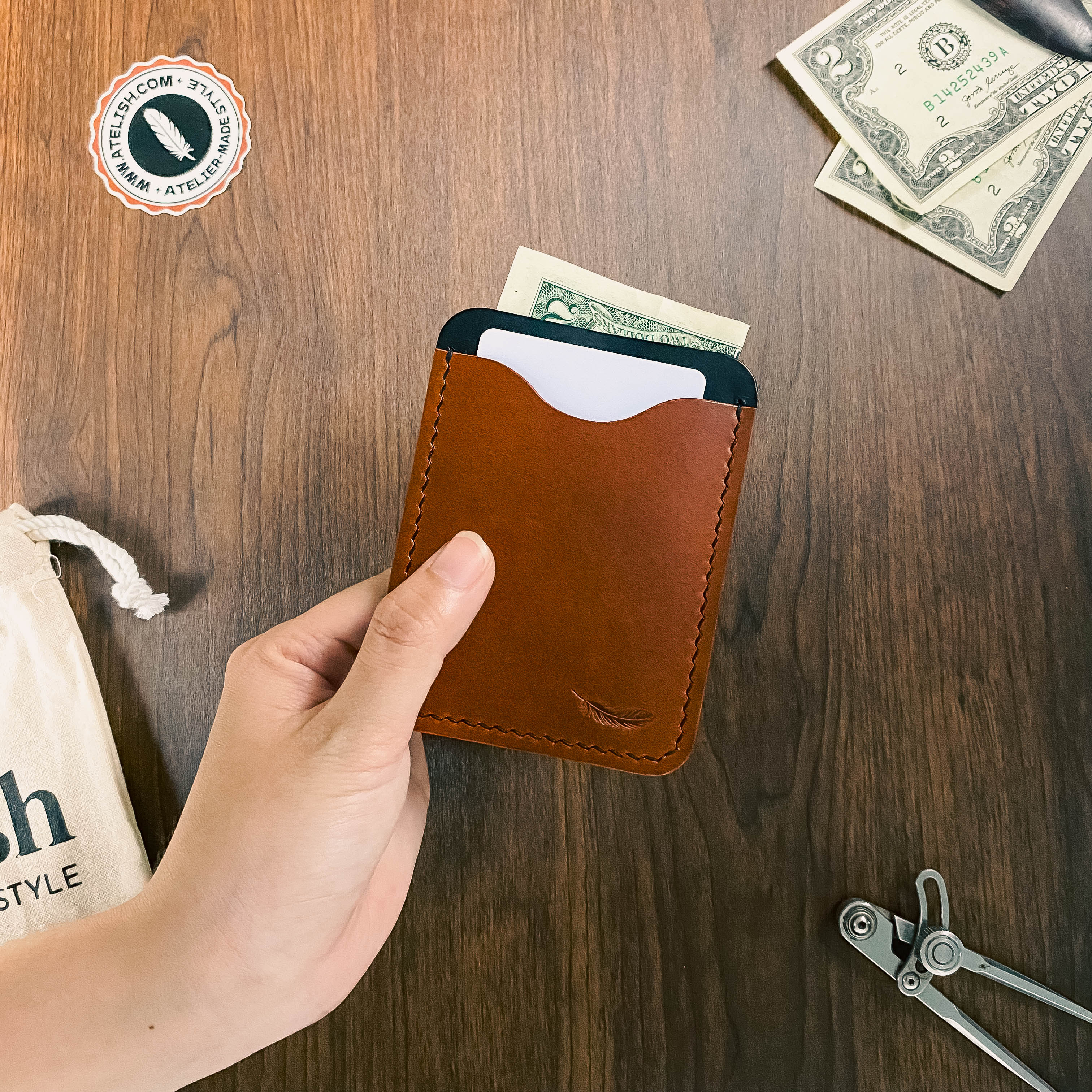 Atelish Buttero Leather Card Holder Ver 3