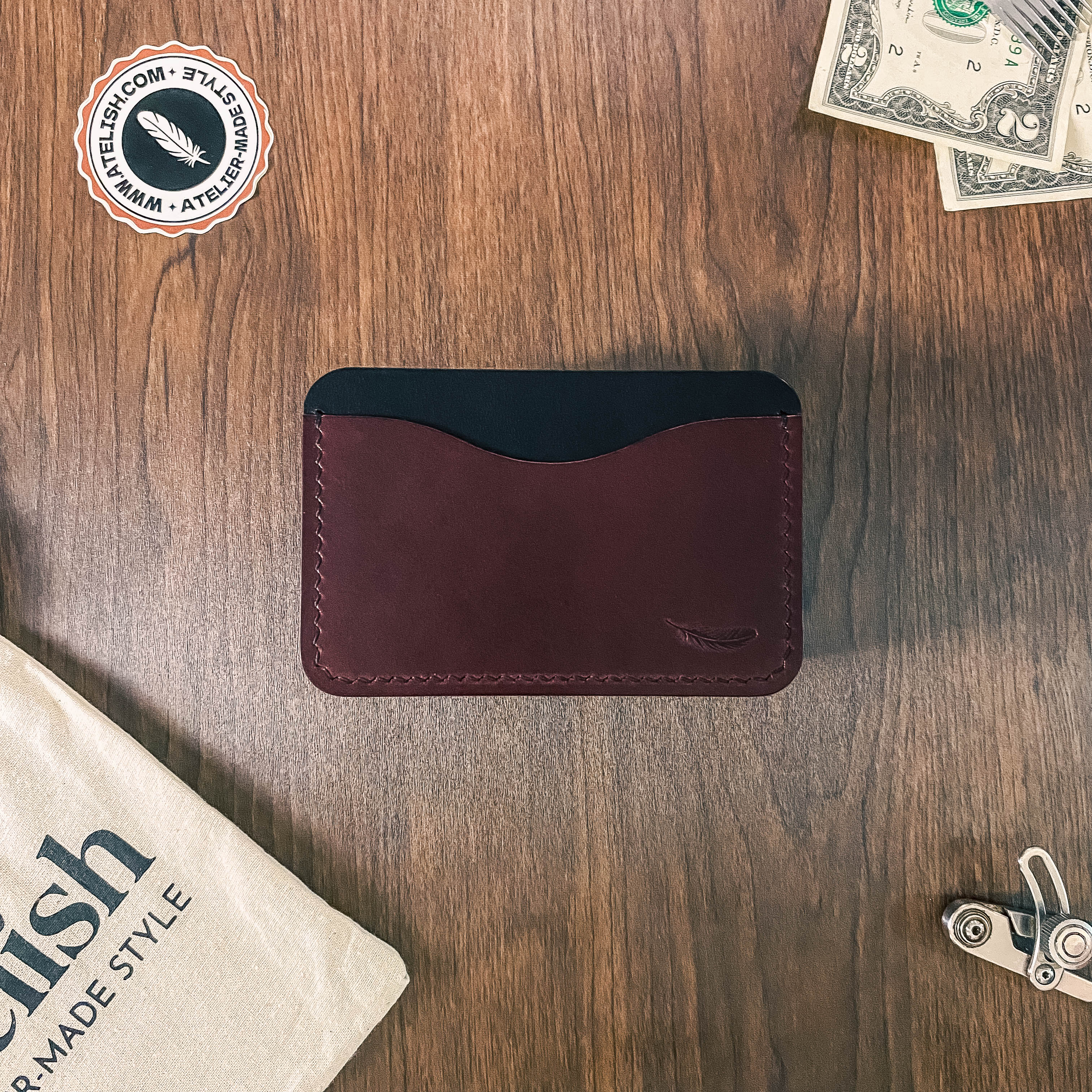 Atelish Buttero Leather Card Holder Ver 1