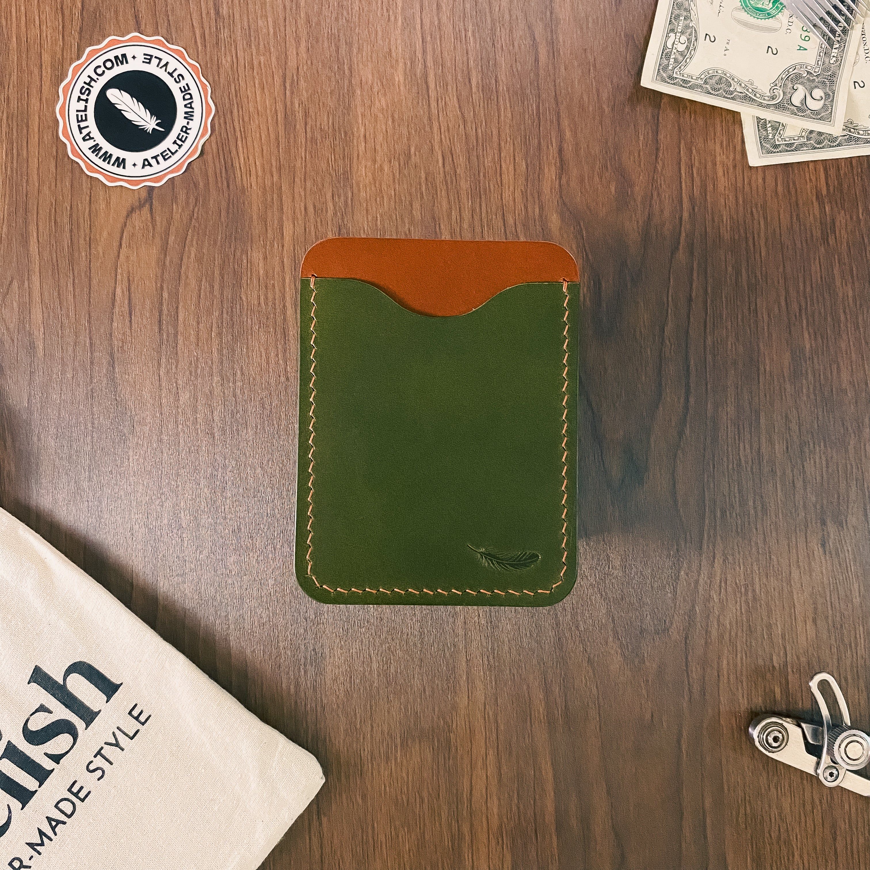 Atelish Buttero Leather Card Holder Ver 3