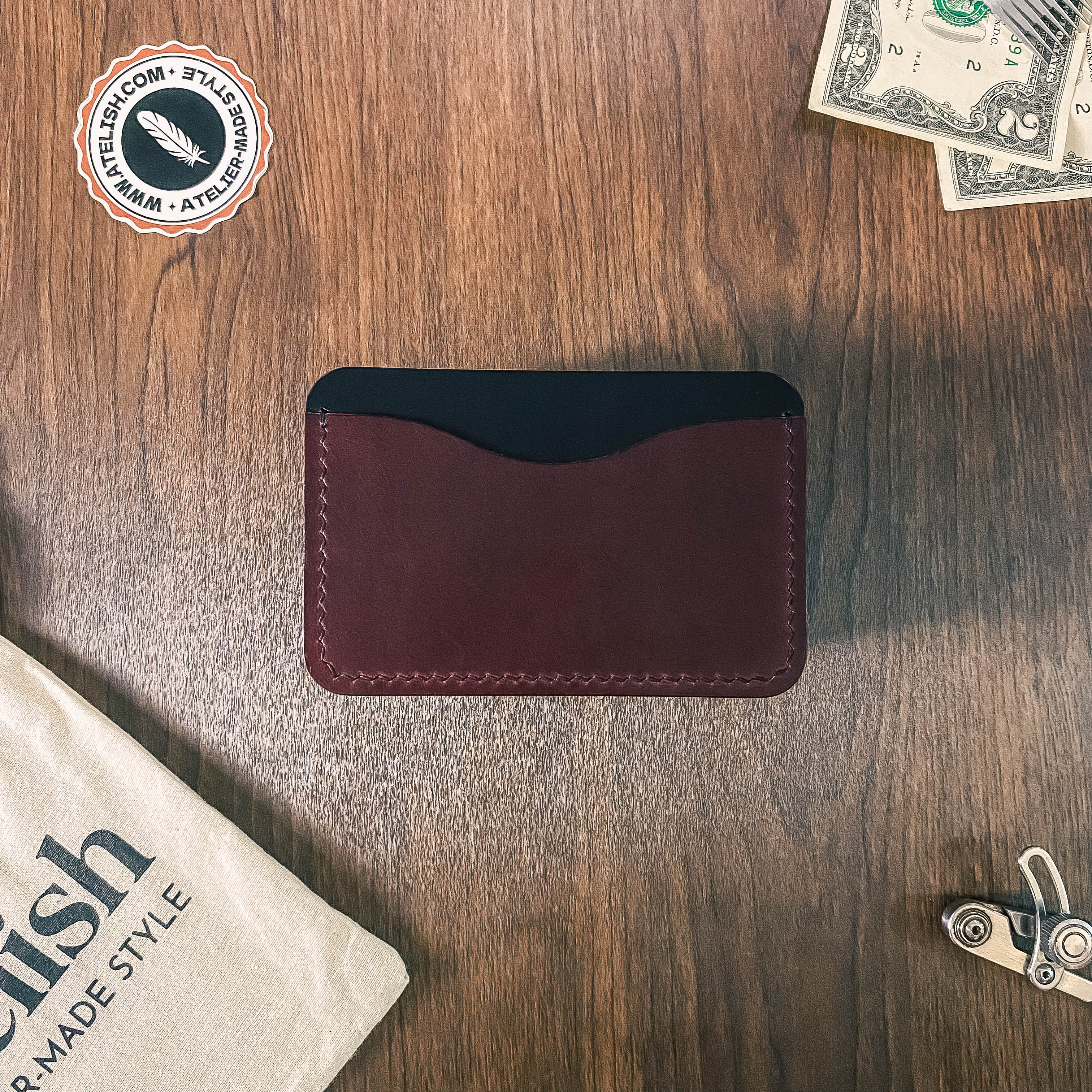 Atelish Buttero Leather Card Holder Ver 1