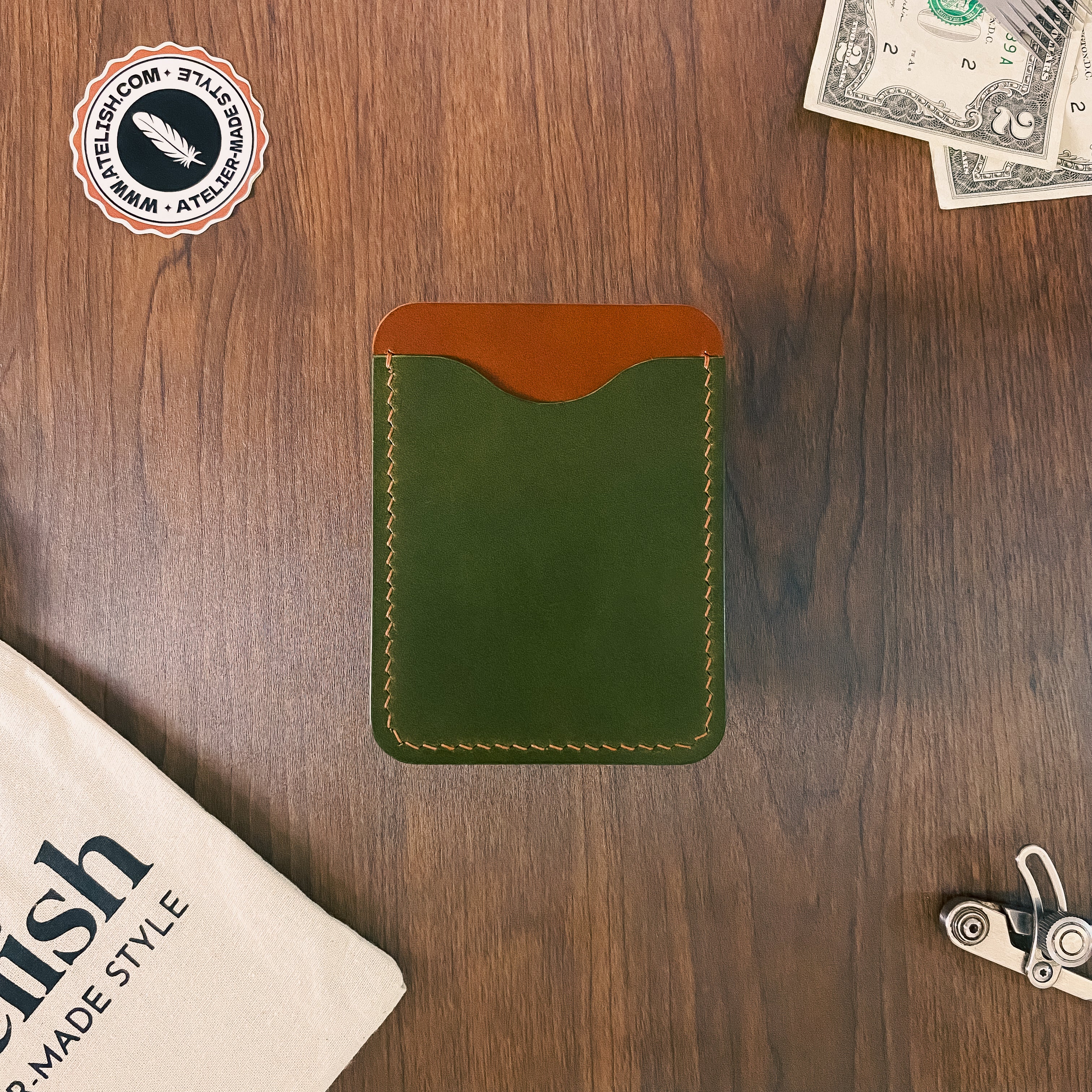 Atelish Buttero Leather Card Holder Ver 3