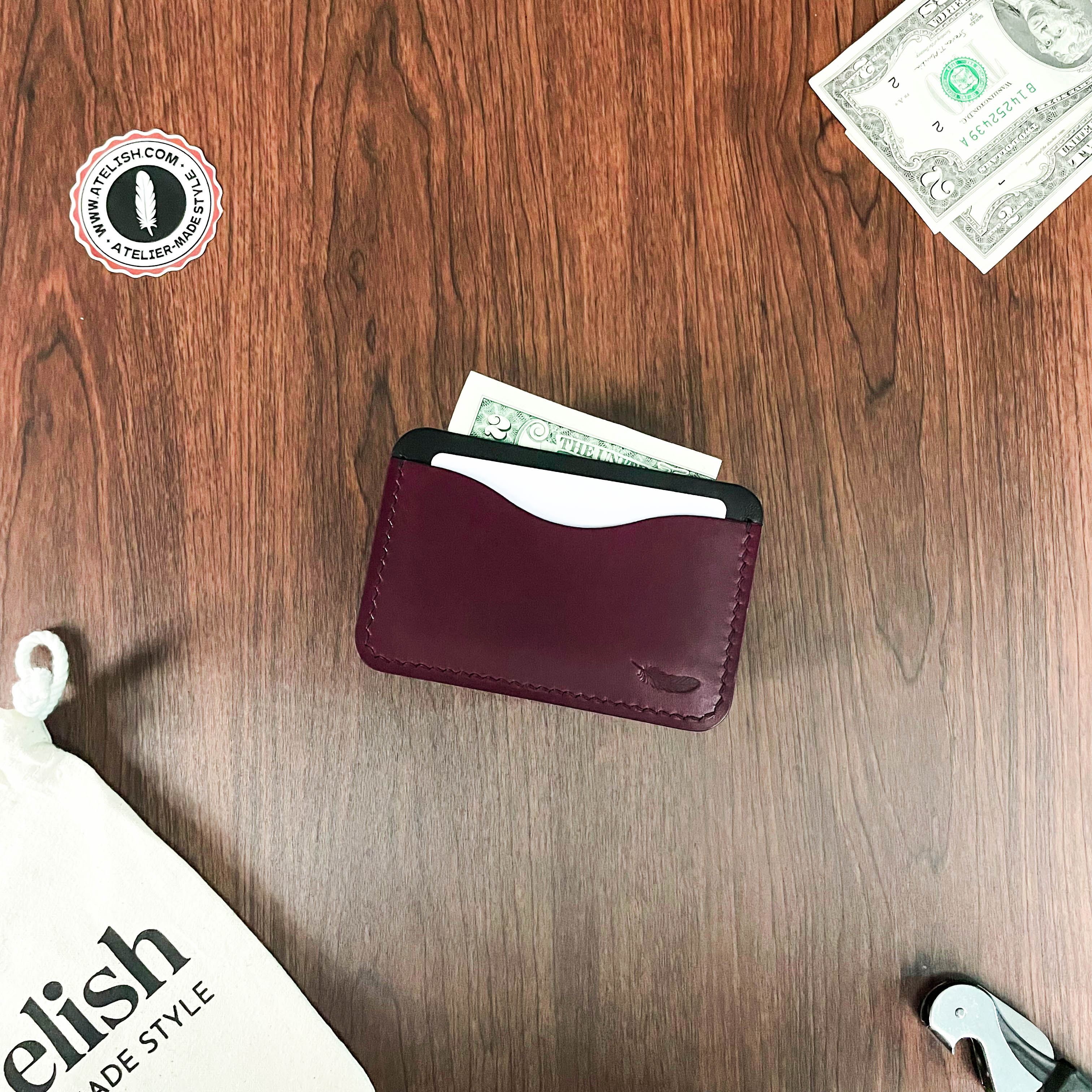 Atelish Buttero Leather Card Holder Ver 1