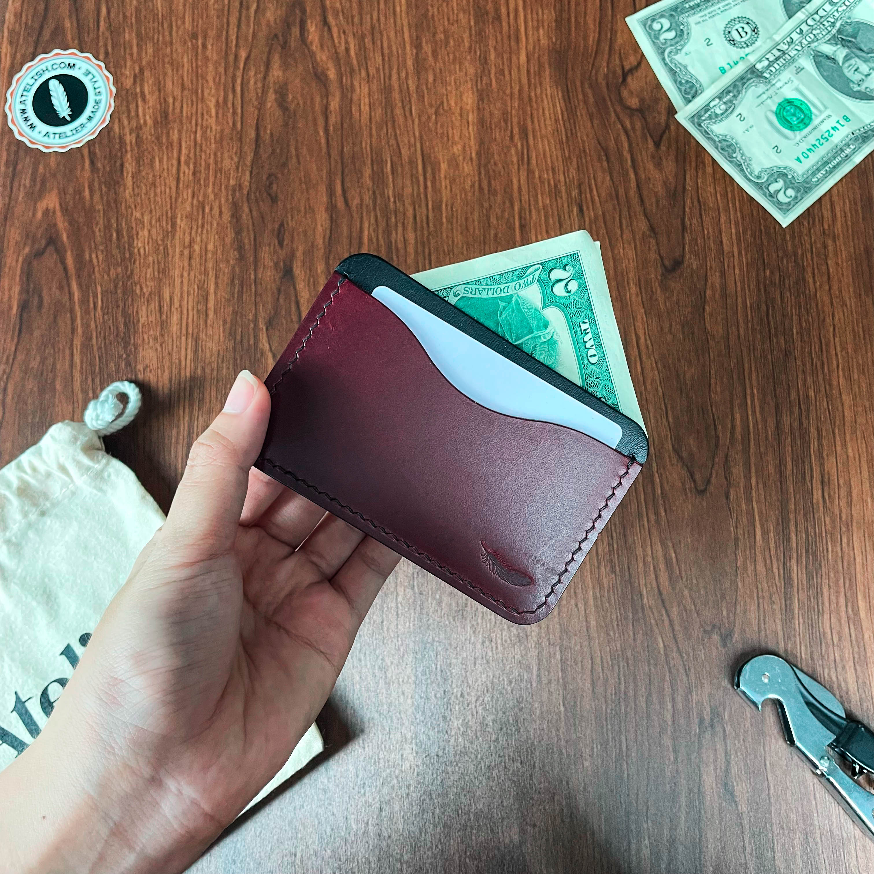 Atelish Buttero Leather Card Holder Ver 1