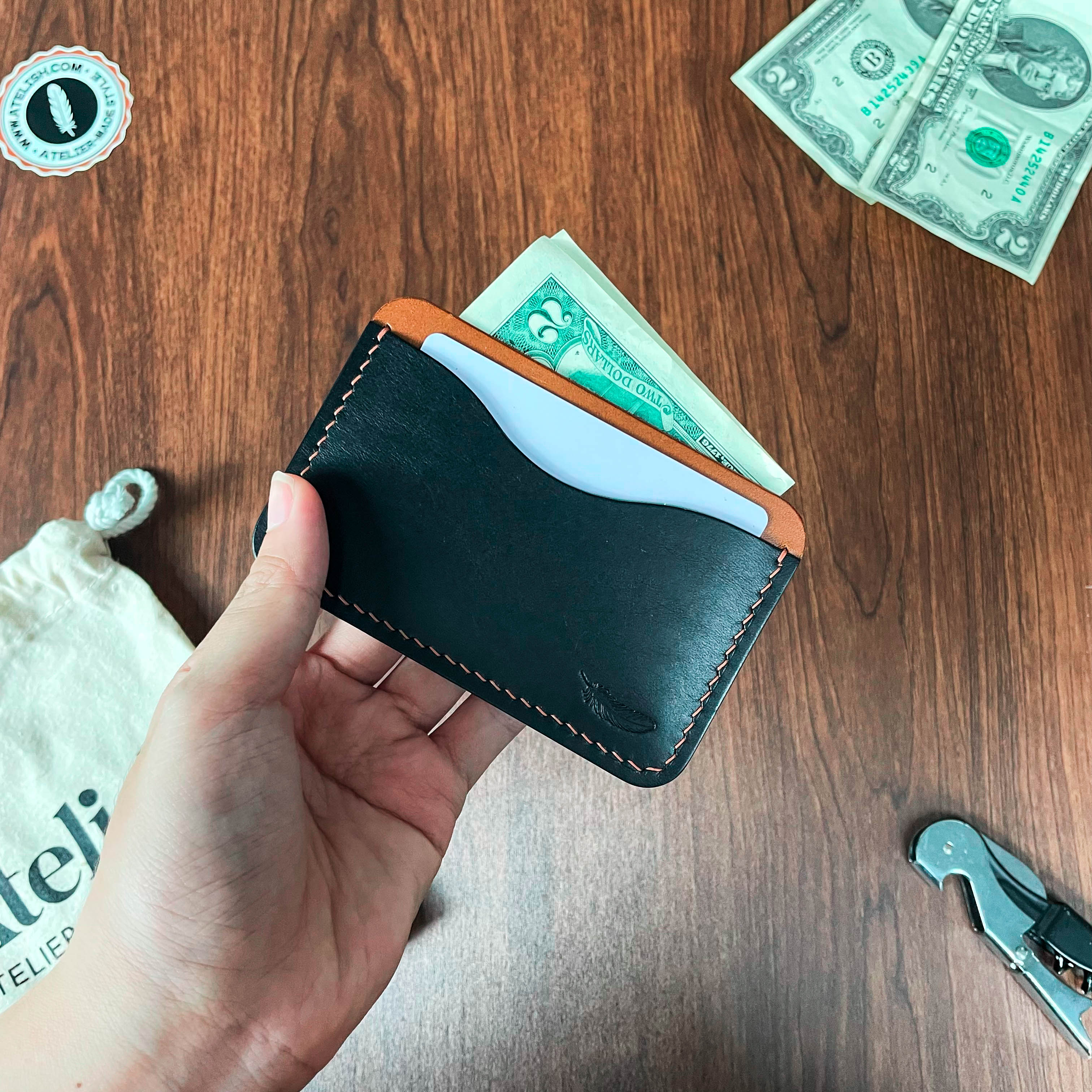 Atelish Buttero Leather Card Holder Ver 1