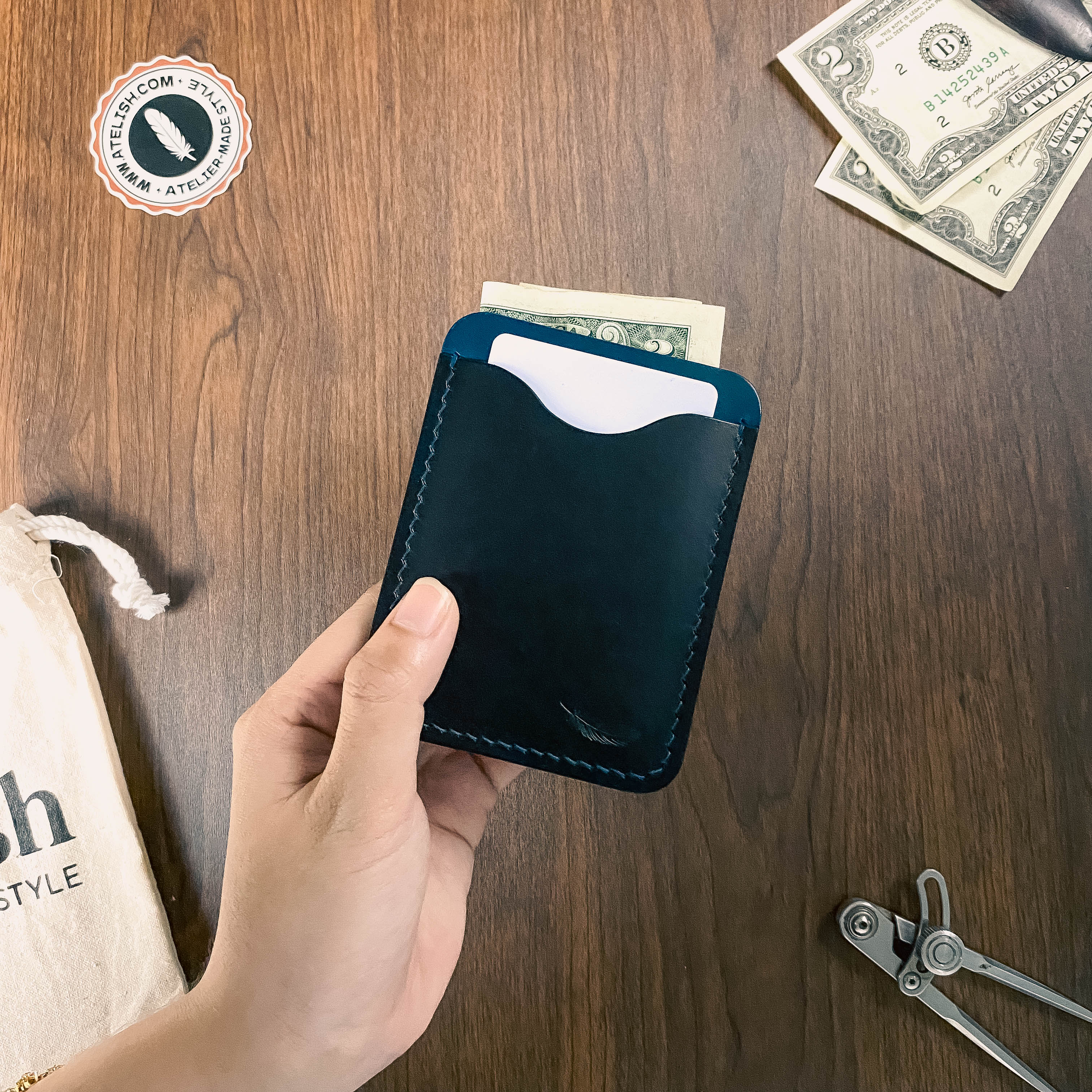 Atelish Buttero Leather Card Holder Ver 3