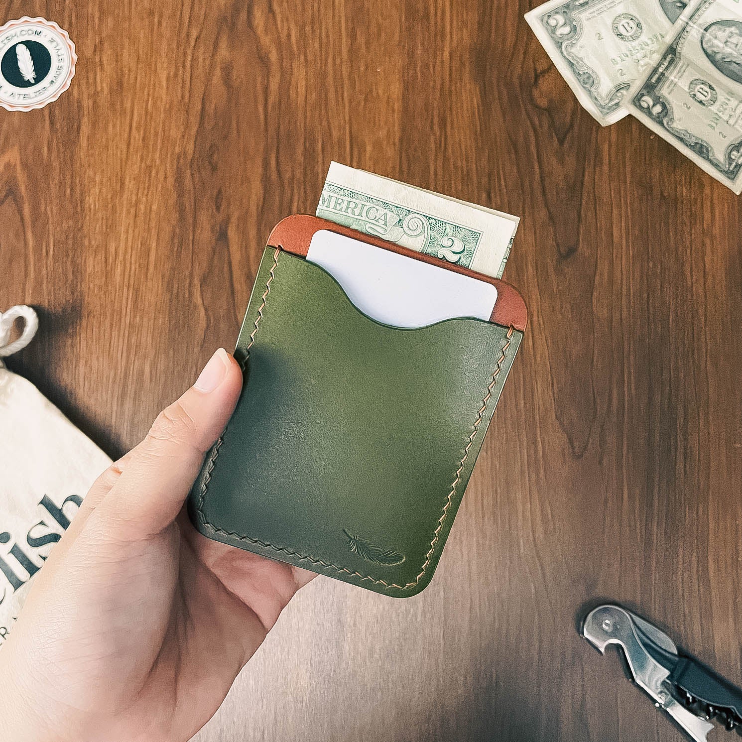 Atelish Buttero Leather Card Holder Ver 3