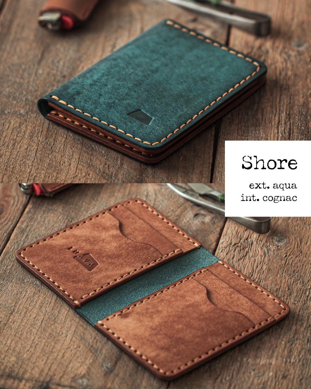 Ranch Wallet – Handmade Vertical Bifold in Full-Grain Leather, Rugged Minimalism