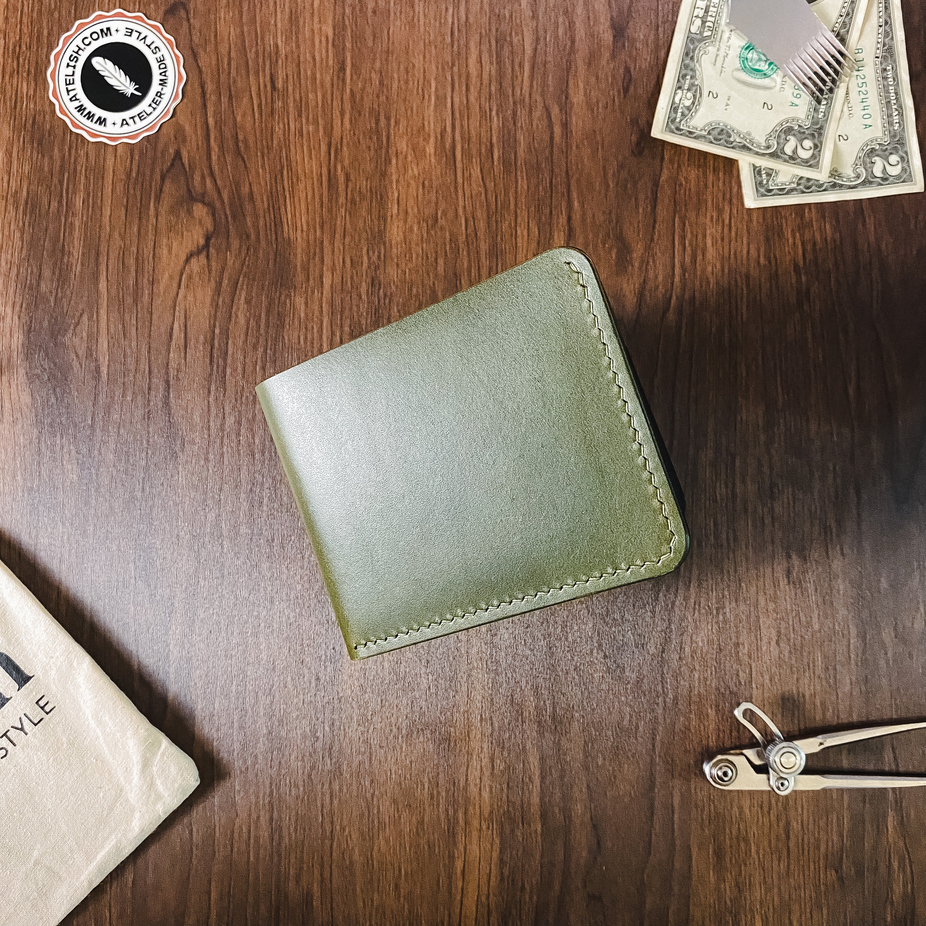 Atelish Classic Buttero Bifold Wallet