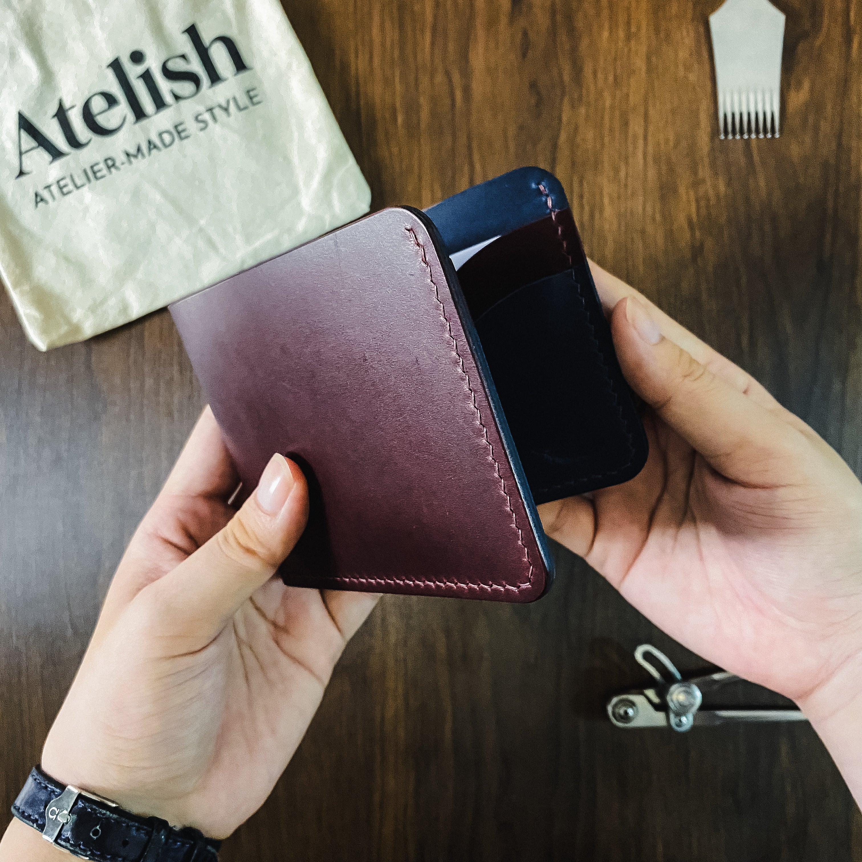 Atelish Classic Buttero Bifold Wallet