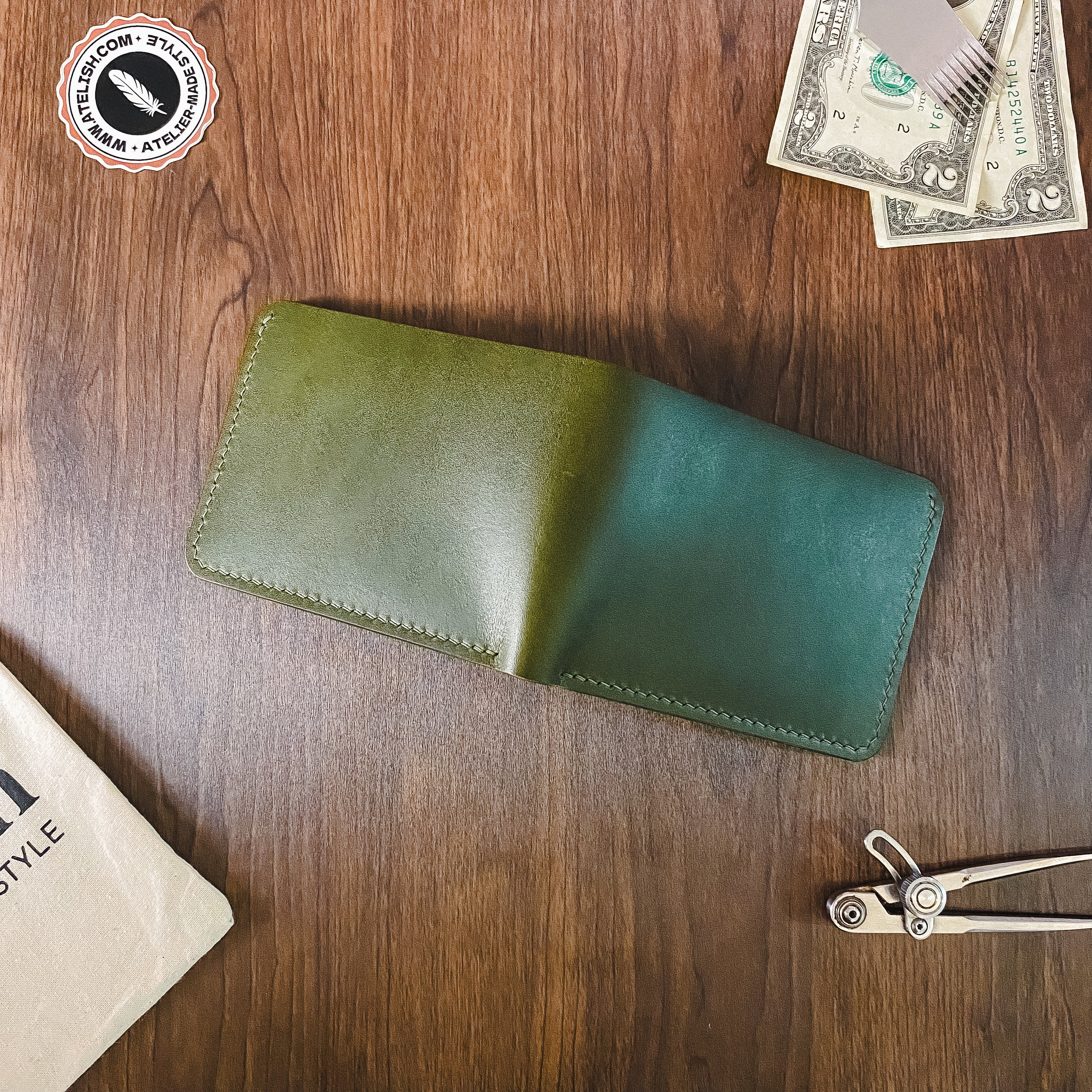 Atelish Classic Buttero Bifold Wallet