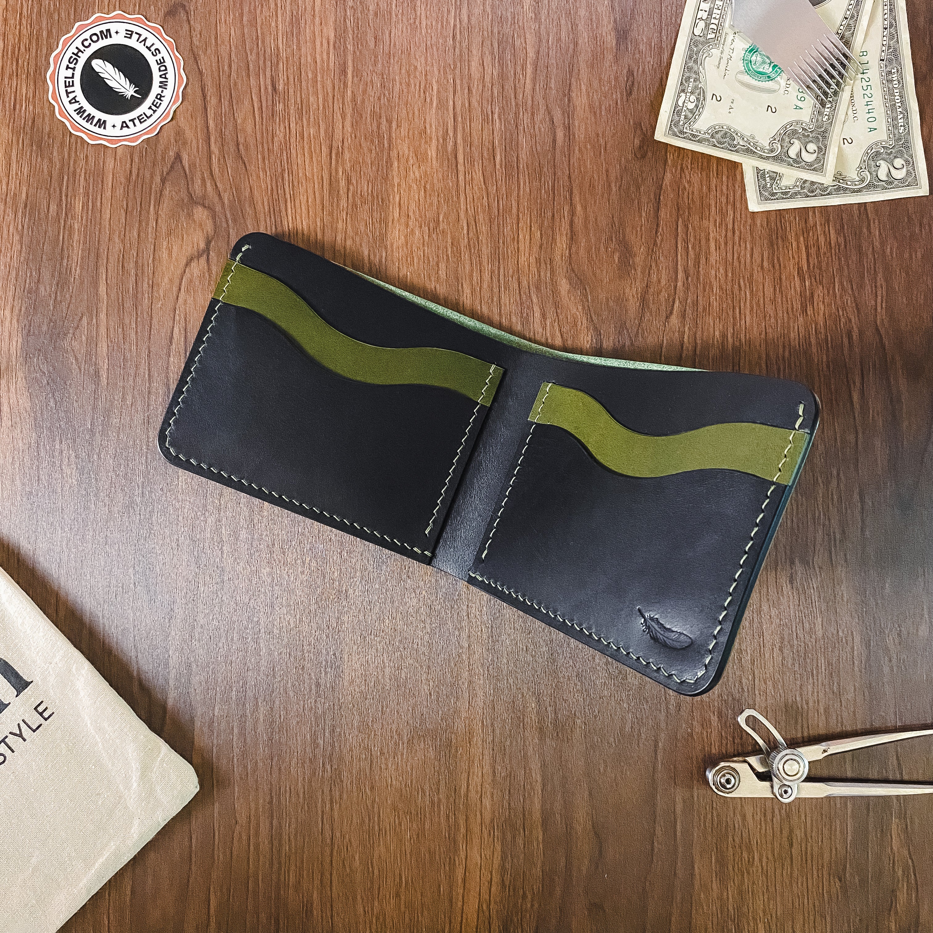 Atelish Classic Buttero Bifold Wallet