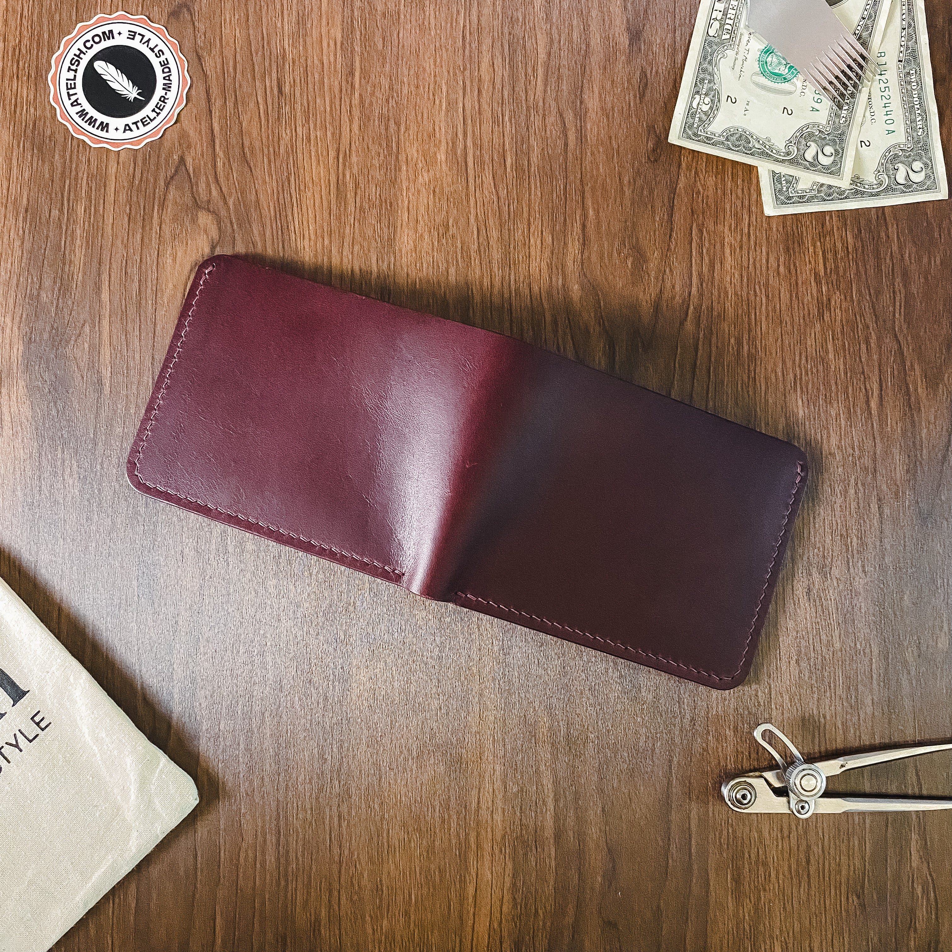 Atelish Classic Buttero Bifold Wallet