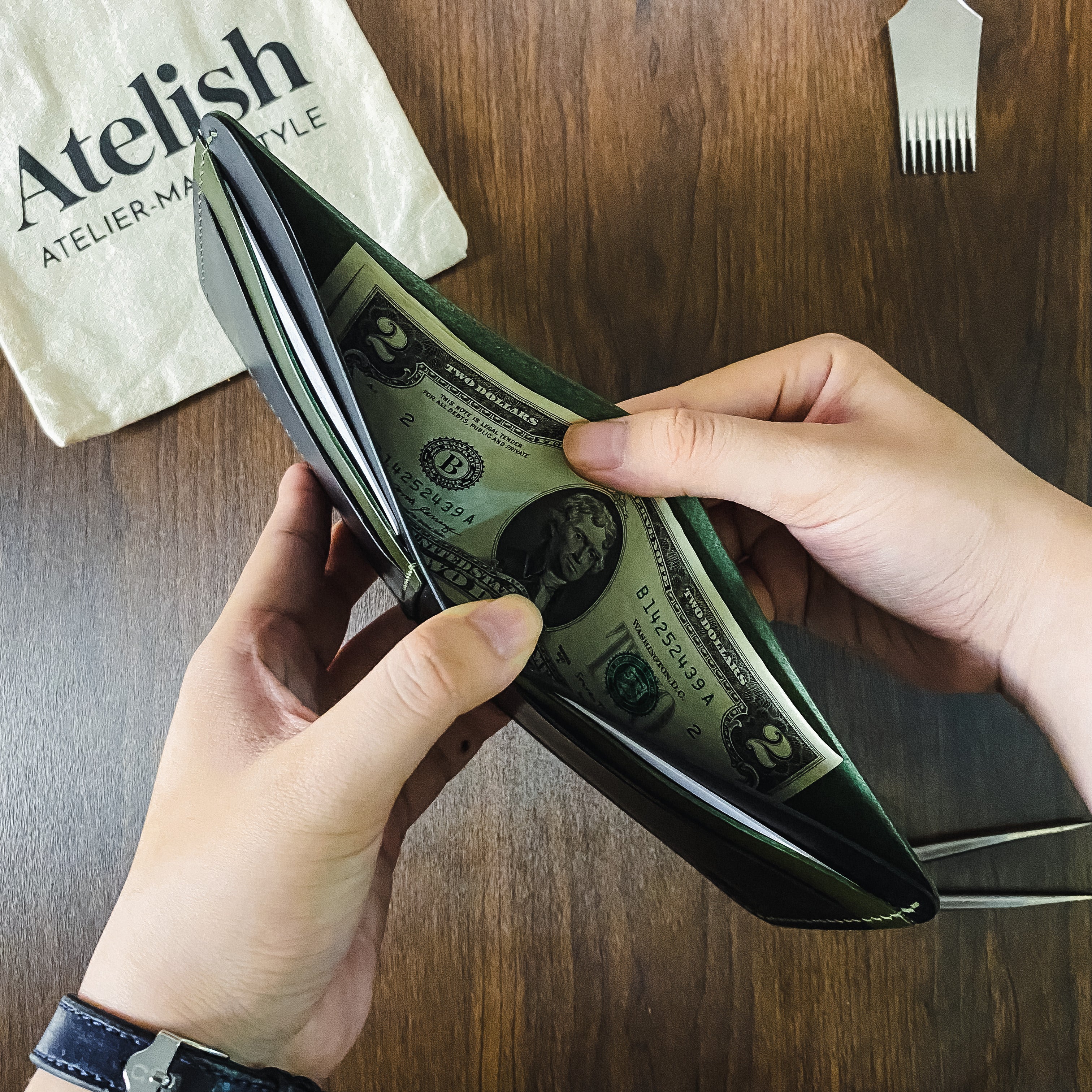 Atelish Classic Buttero Bifold Wallet