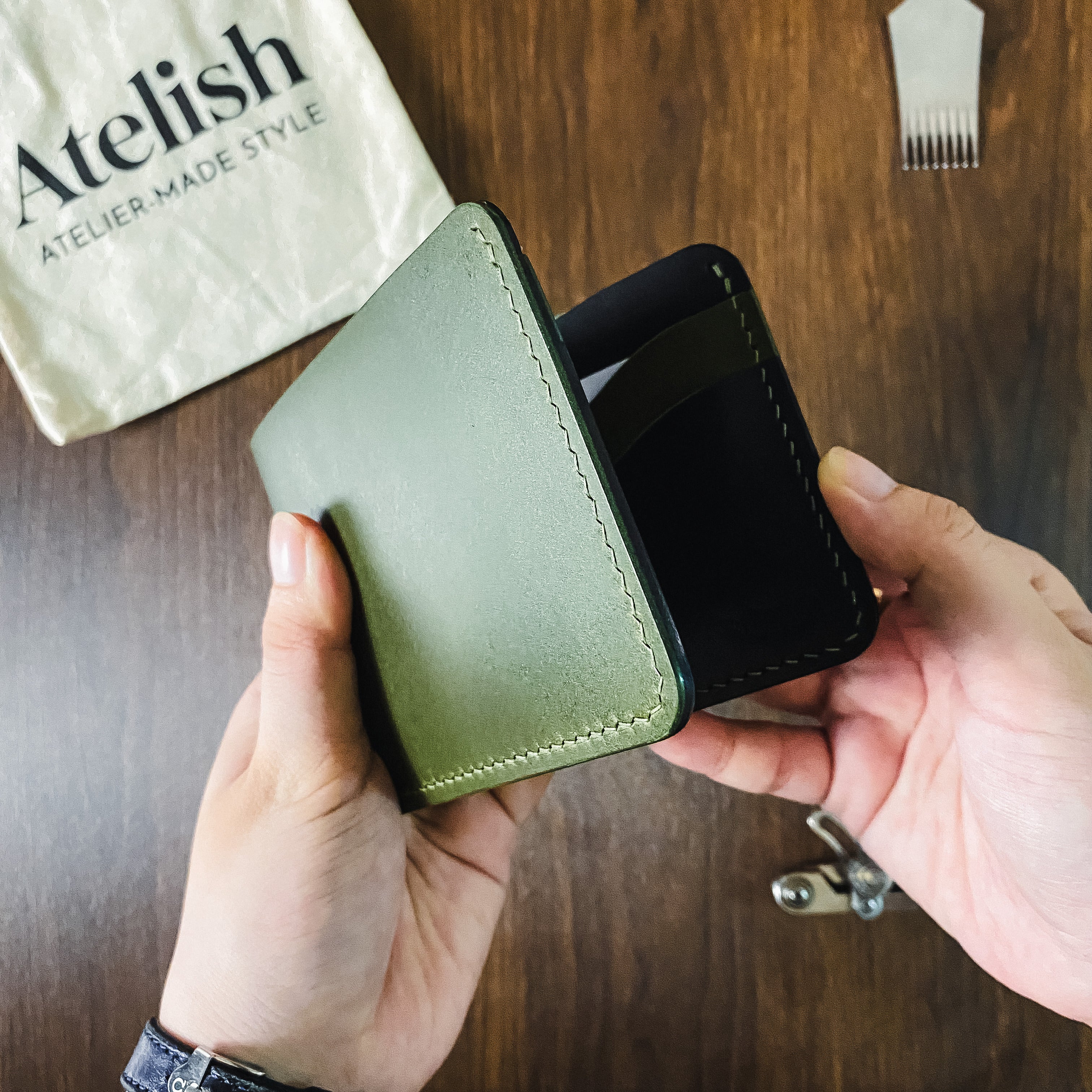 Atelish Classic Buttero Bifold Wallet