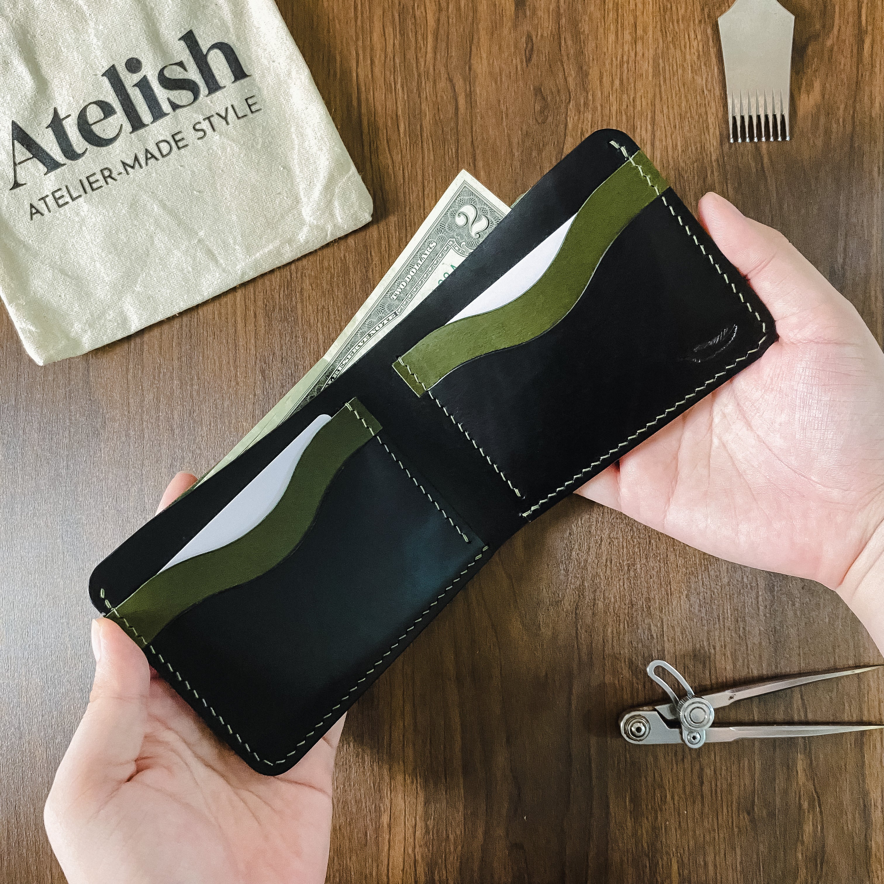Atelish Classic Buttero Bifold Wallet