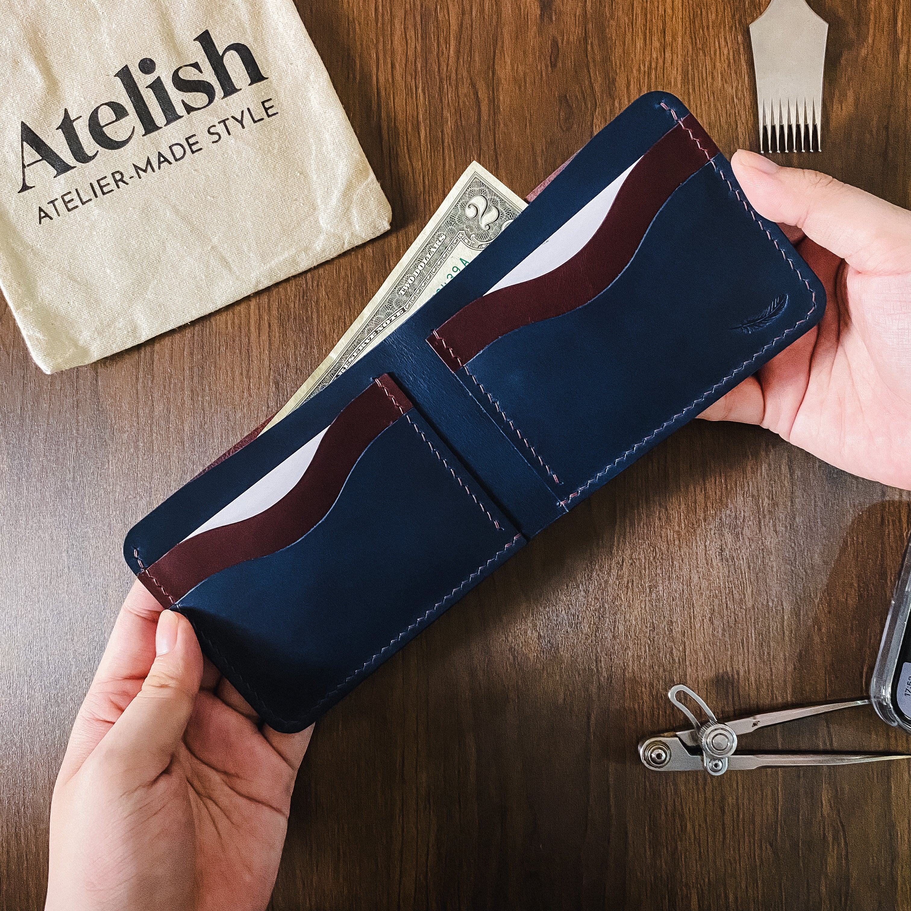 Atelish Classic Buttero Bifold Wallet