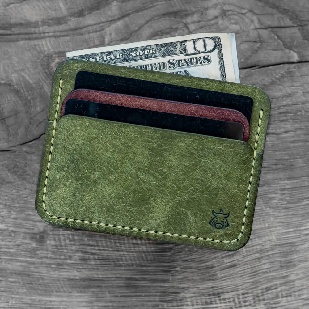 Vegetable Tanned Leather Card Holder – Classic Slim Wallet