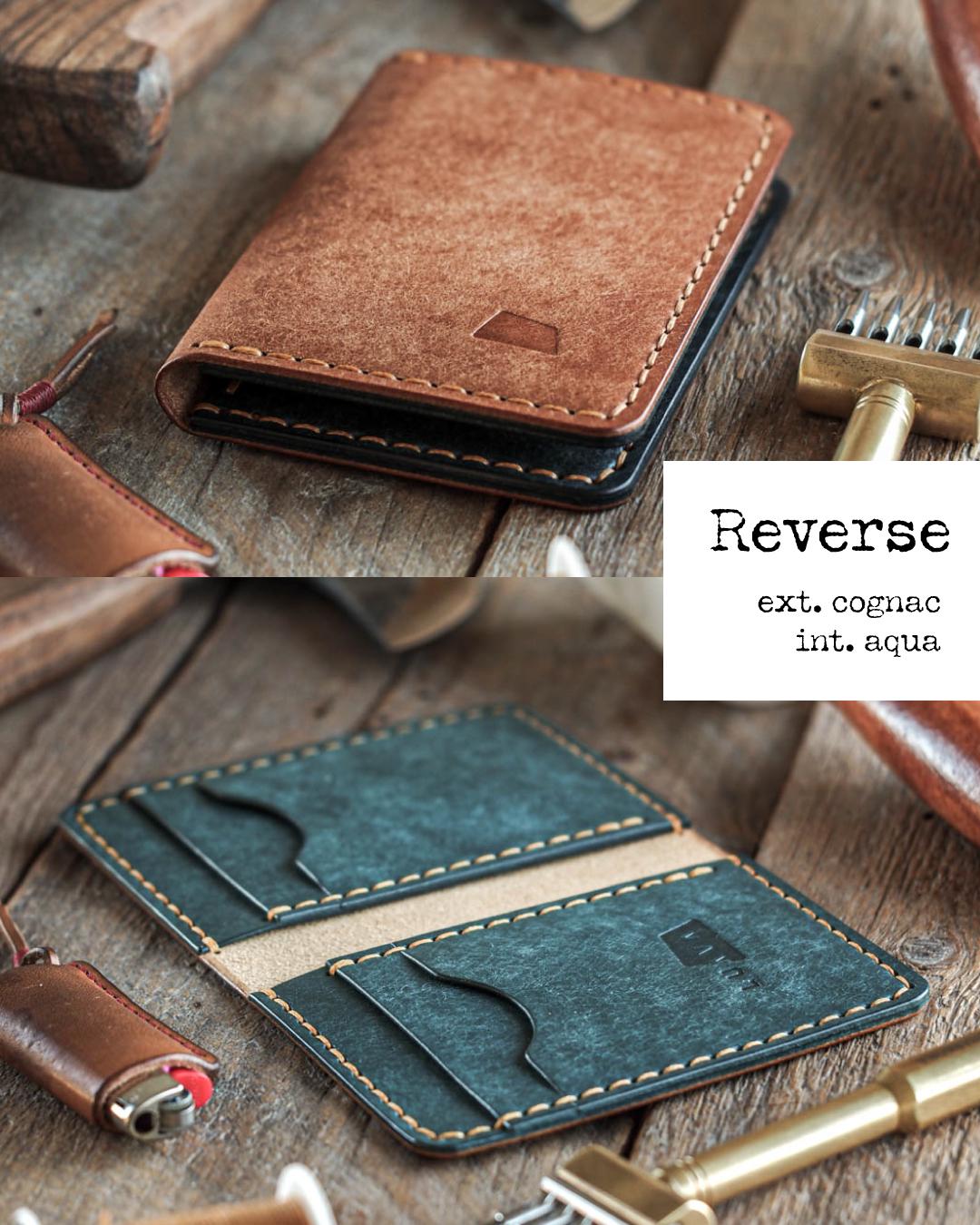 Ranch Wallet – Handmade Vertical Bifold in Full-Grain Leather, Rugged Minimalism