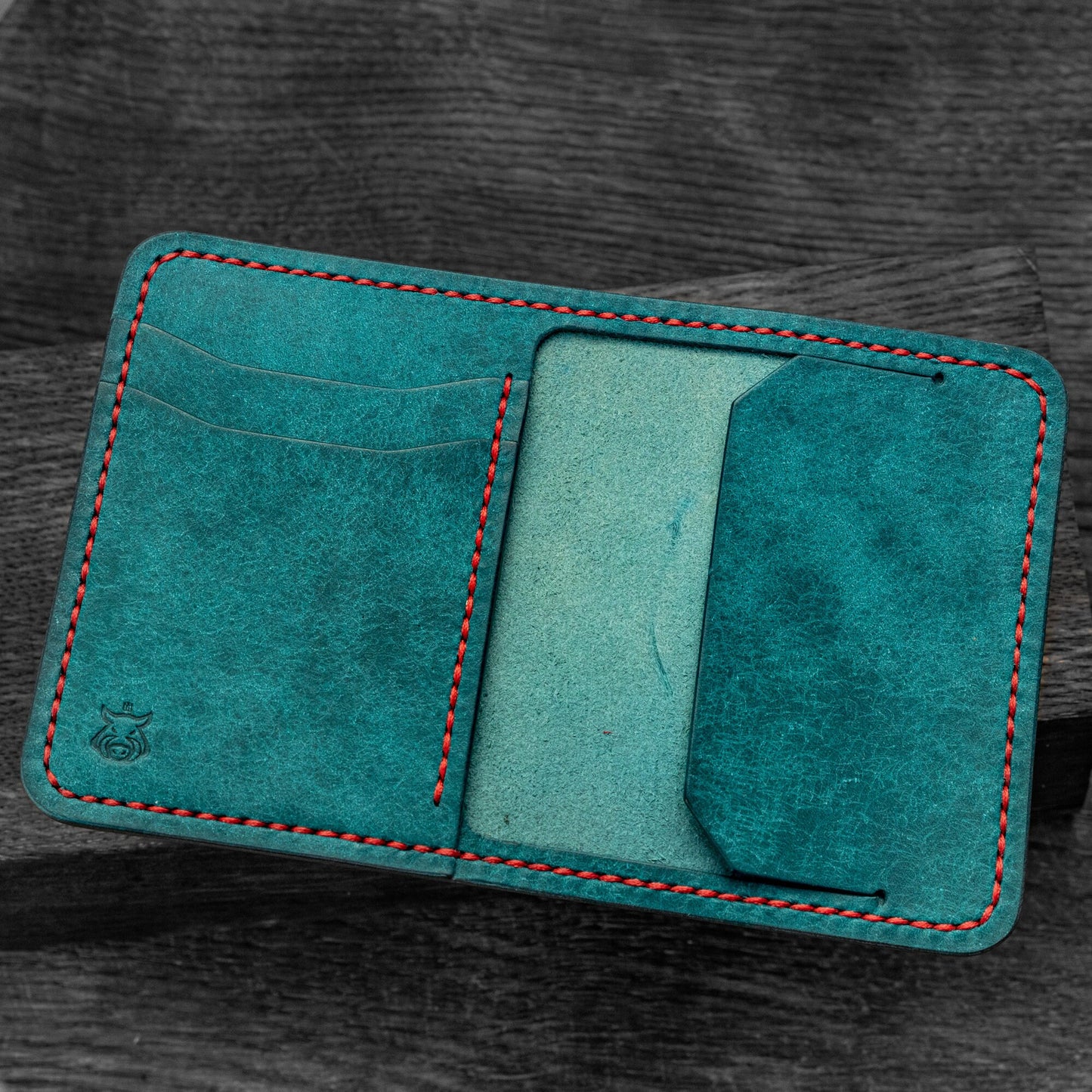 Vegetable Tanned Leather Card Holder – Minimalist Handmade Wallet