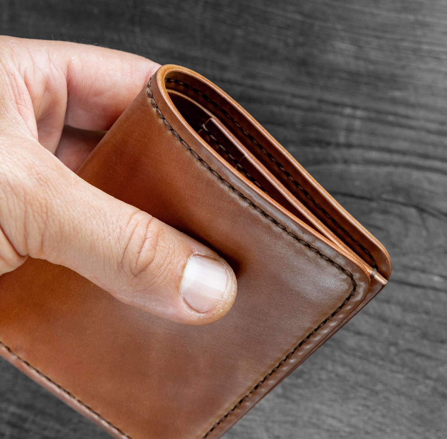 Handmade Shell Cordovan Wallet – Horween Leather Bifold