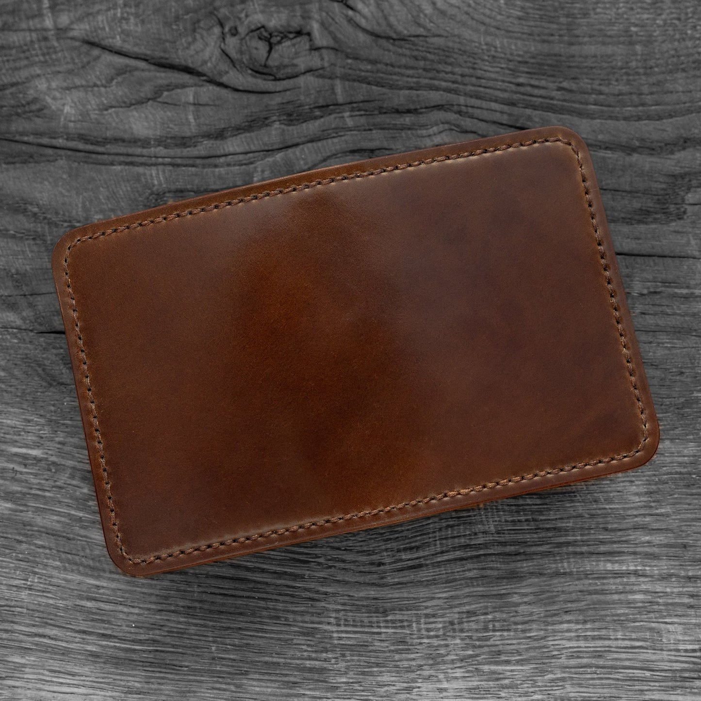 Vertical Leather Bifold Wallet – Horween Shell Cordovan