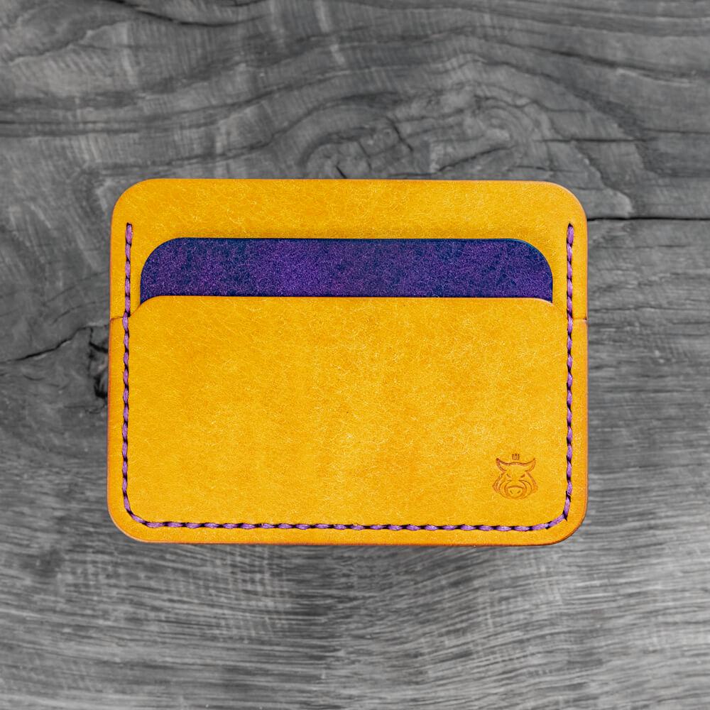 Vegetable Tanned Leather Card Holder – Classic Slim Wallet