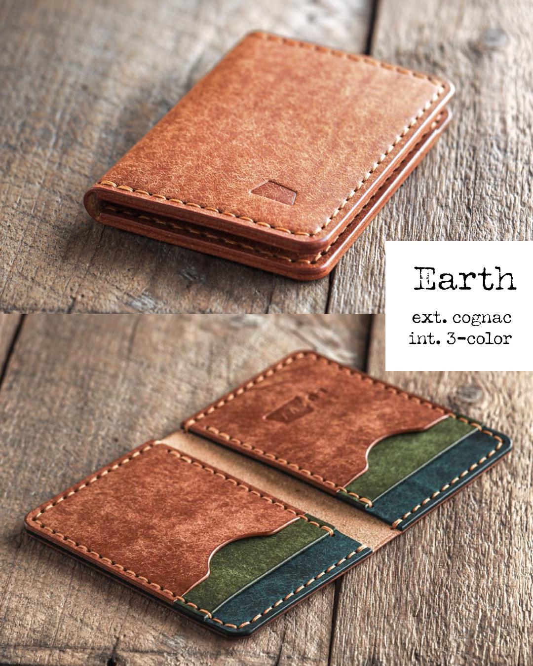 Ranch Wallet – Handmade Vertical Bifold in Full-Grain Leather, Rugged Minimalism