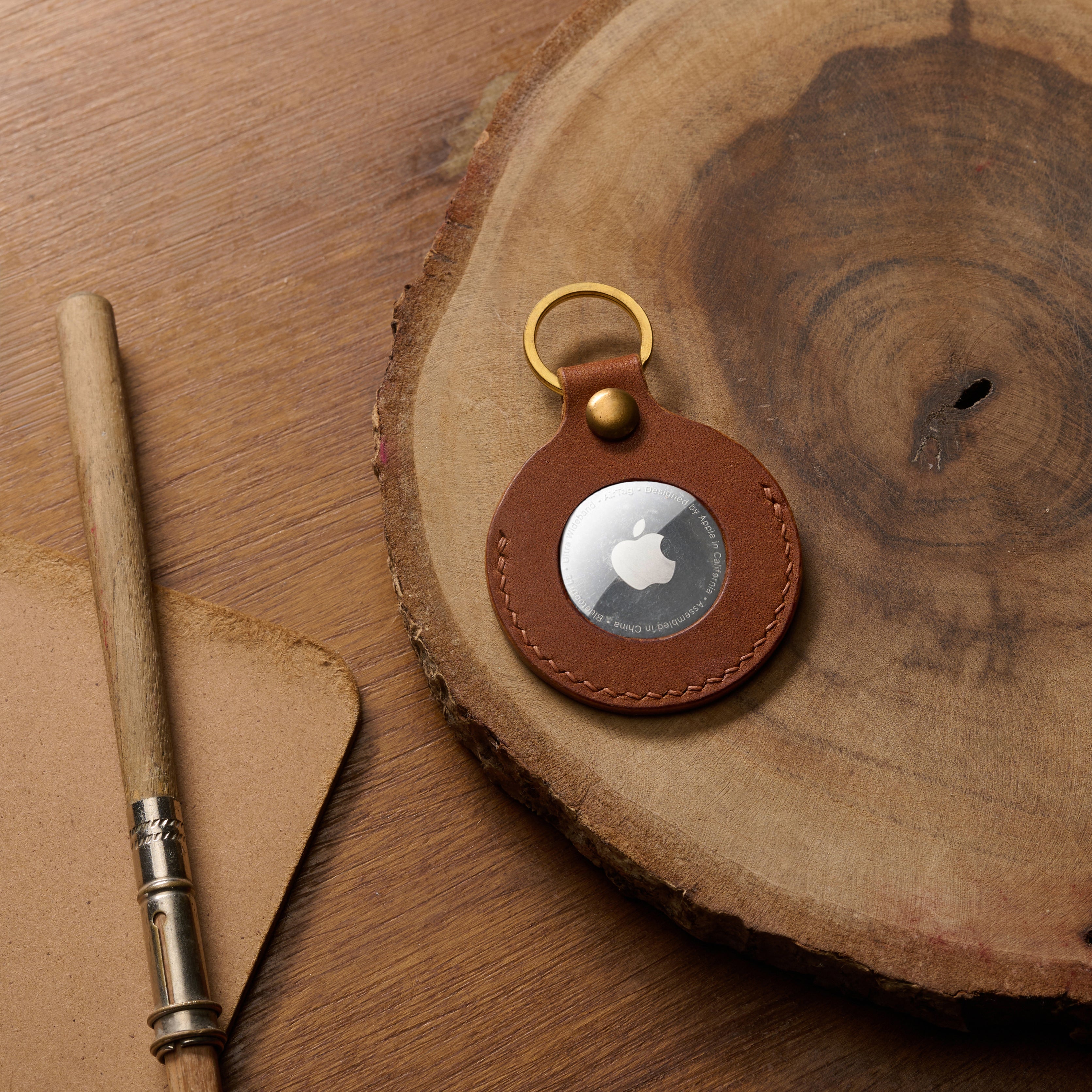 AirTag Keychain Pueblo Leather