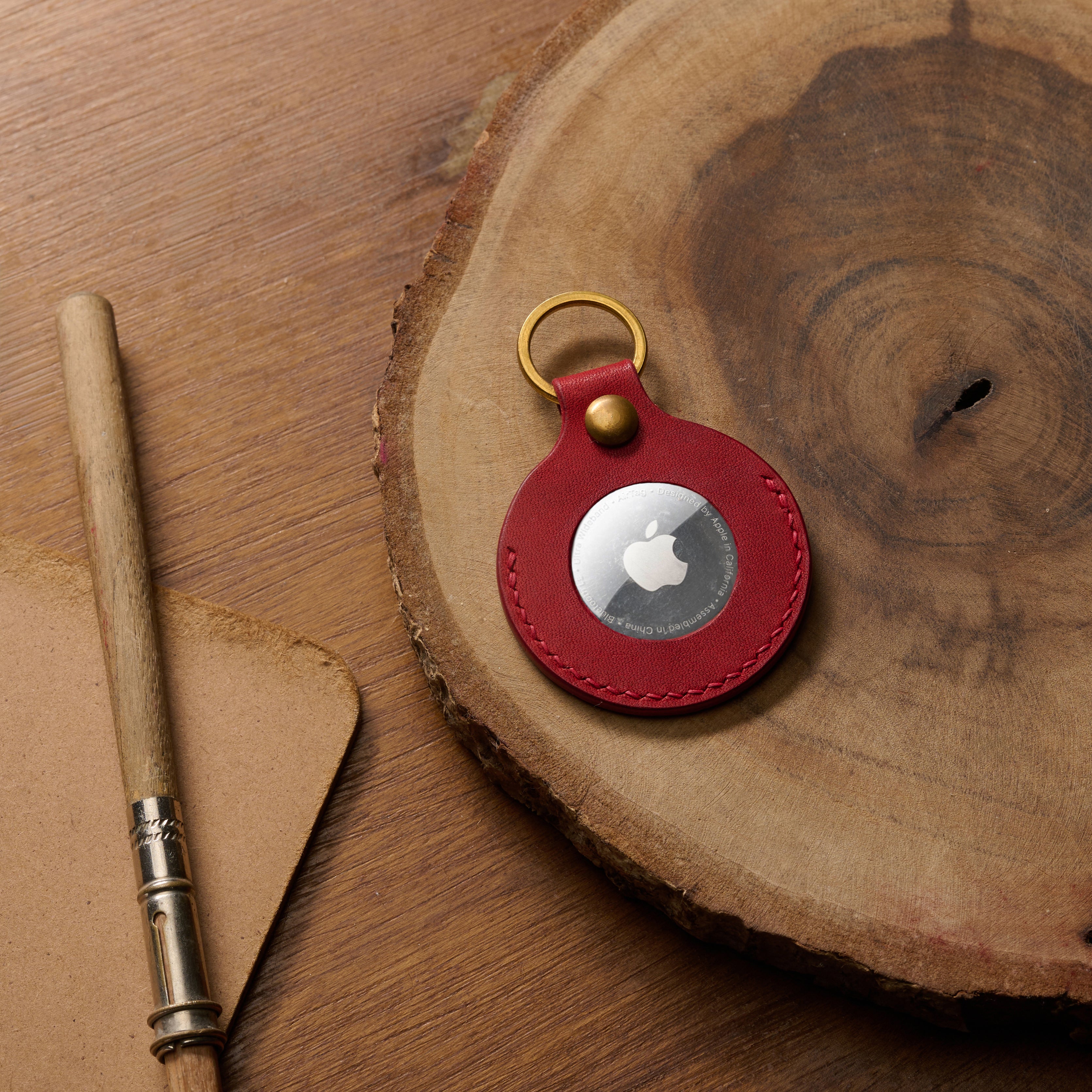 AirTag Keychain Pueblo Leather