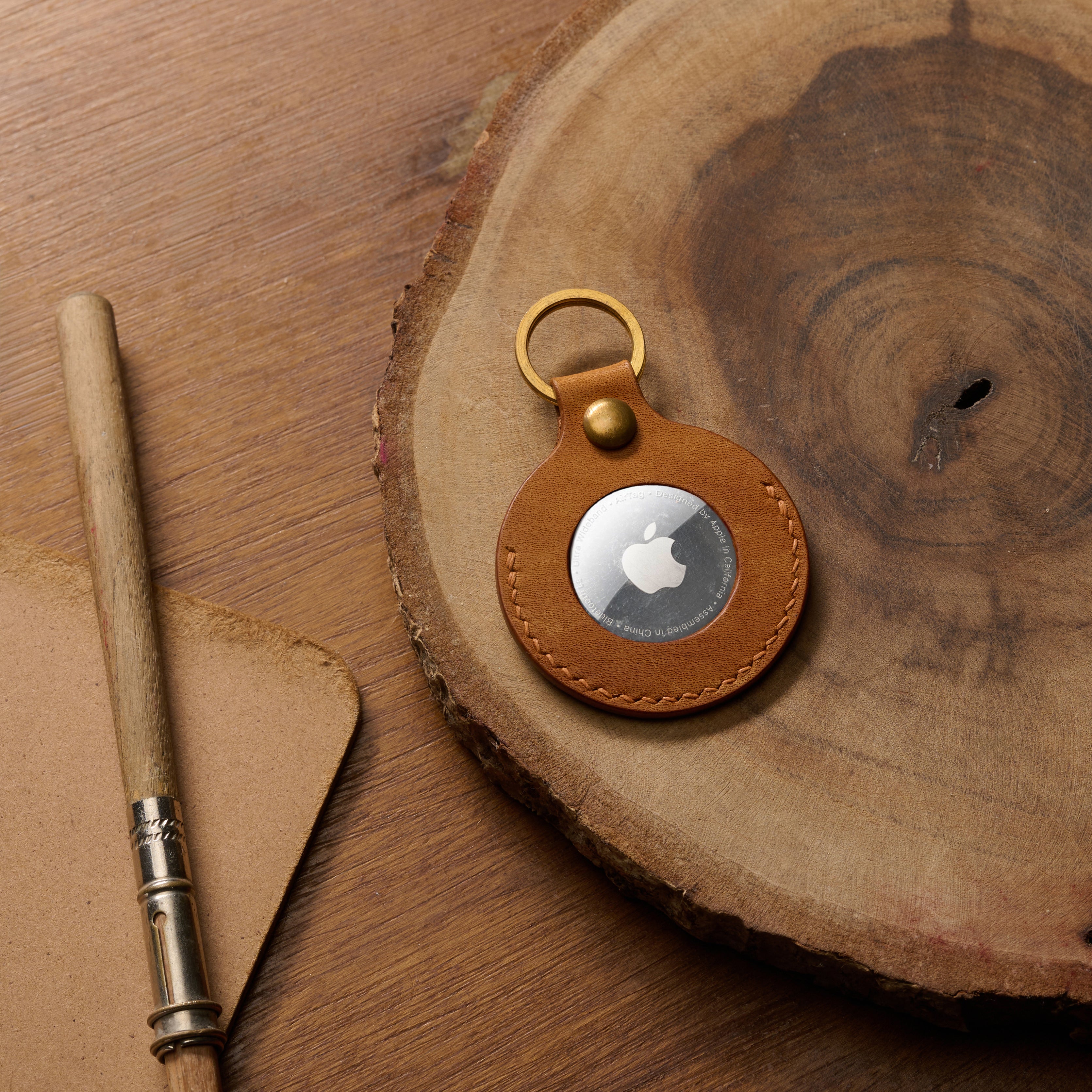 AirTag Keychain Pueblo Leather