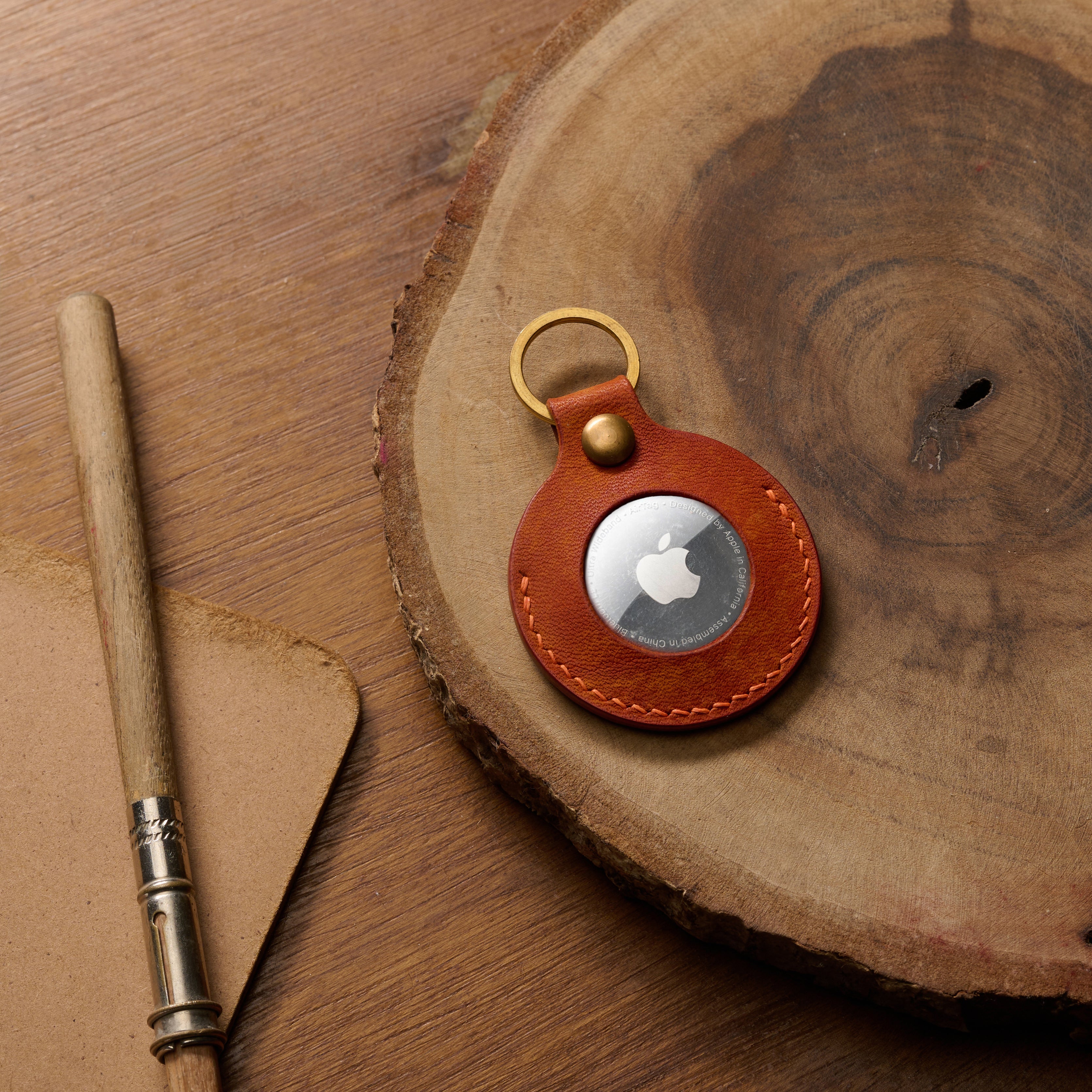 AirTag Keychain Pueblo Leather