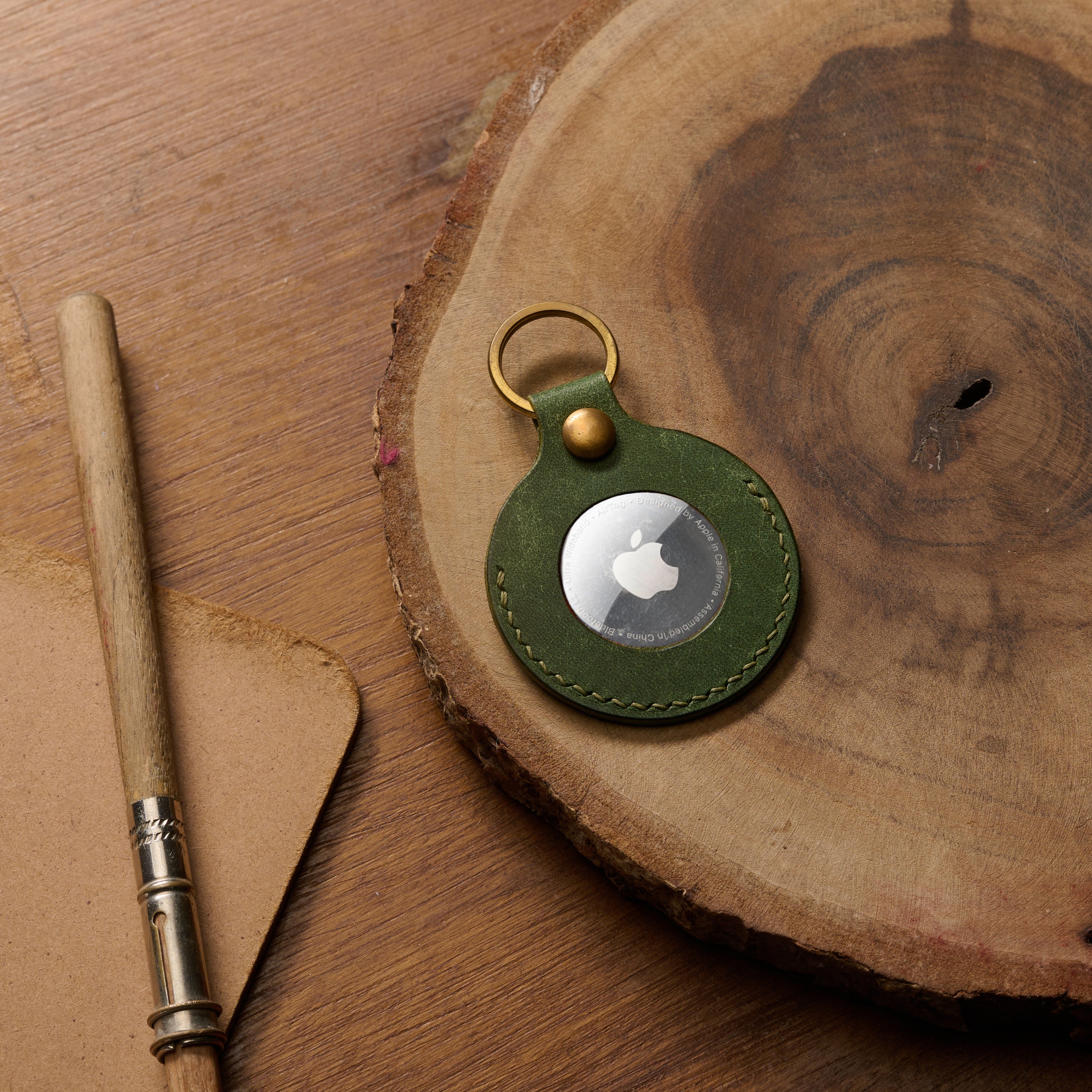 AirTag Keychain Pueblo Leather