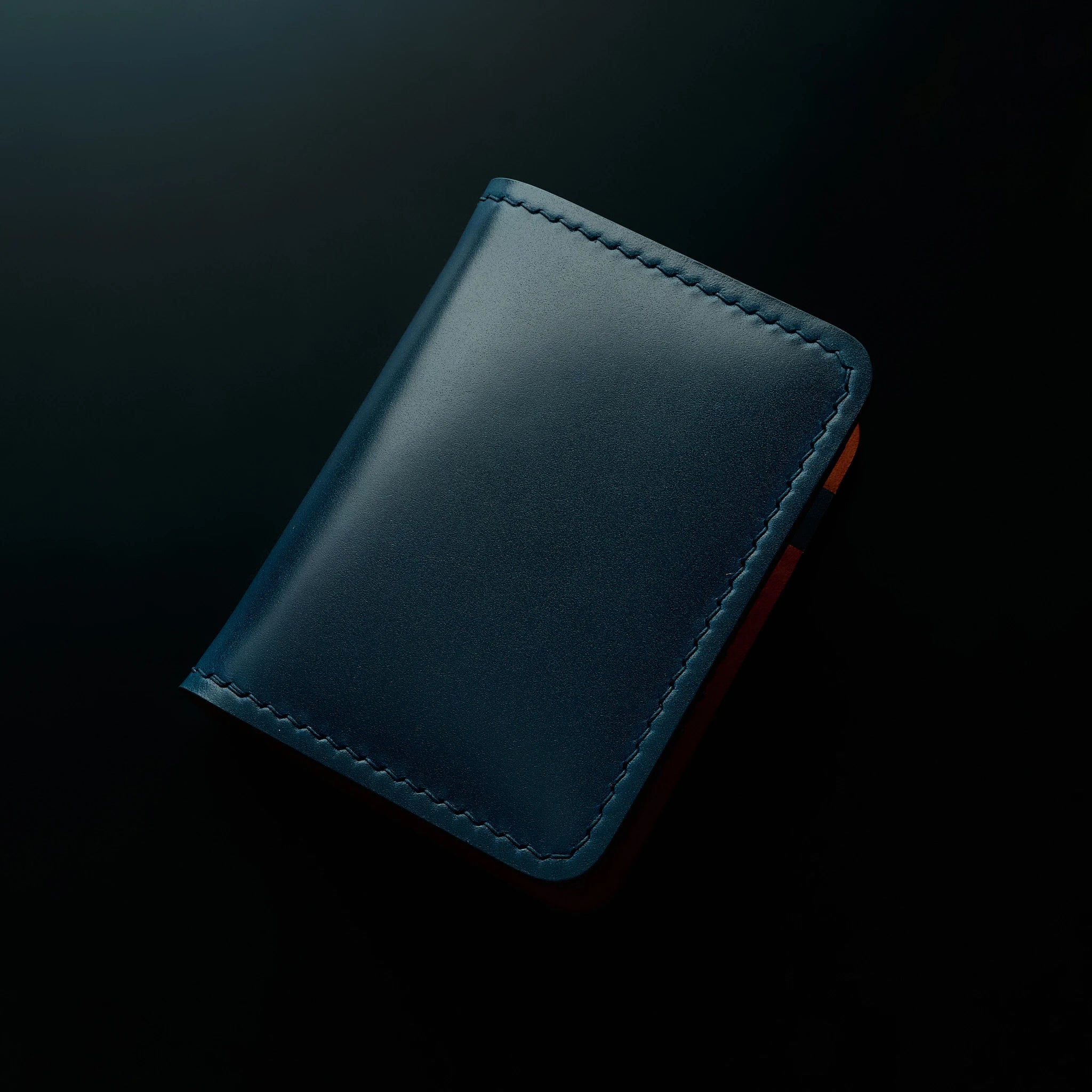 Semi Shell Cordovan – Pueblo Leather Vertical Bifold Card Holder