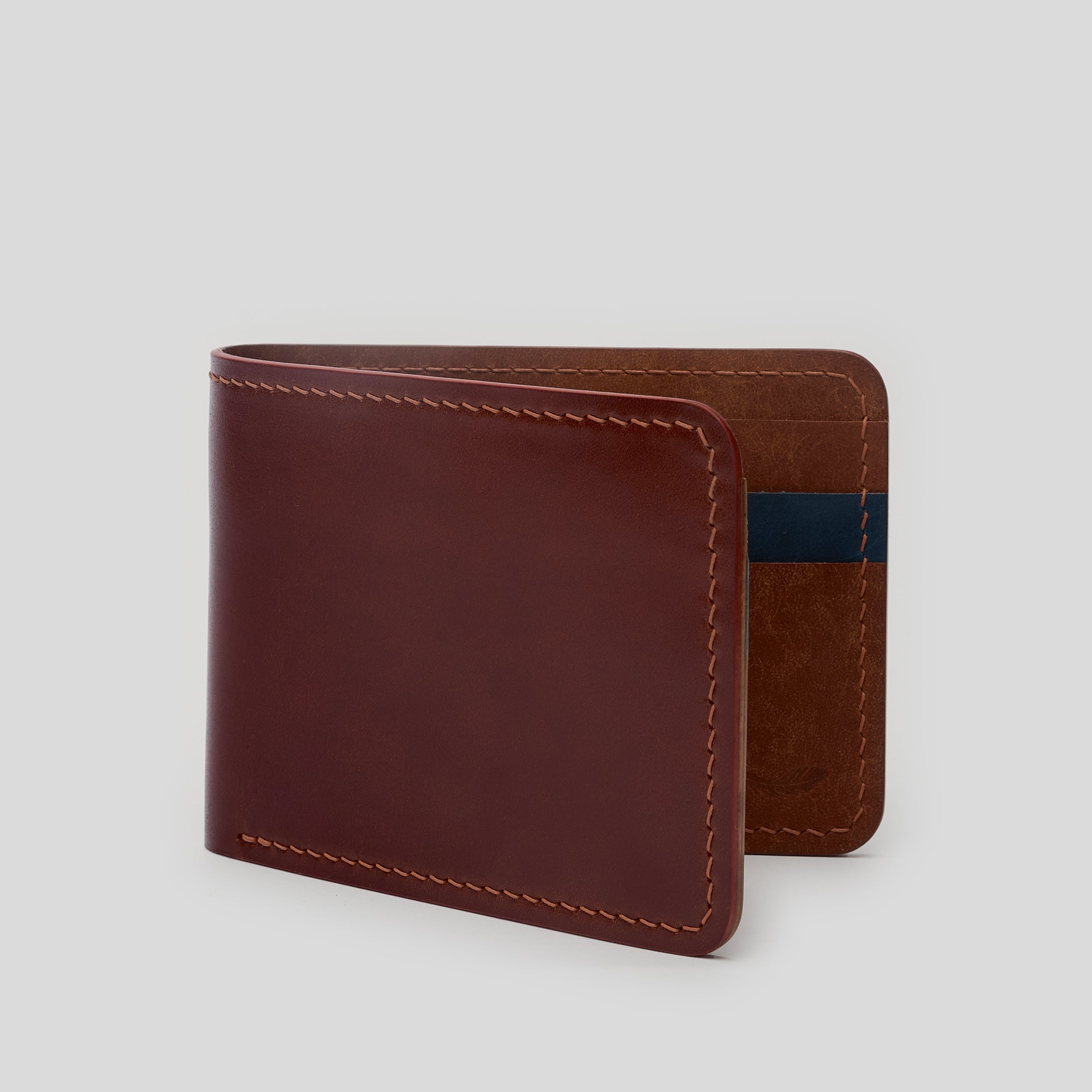 Semi Shell Cordovan – Pueblo Leather Bifold Wallet