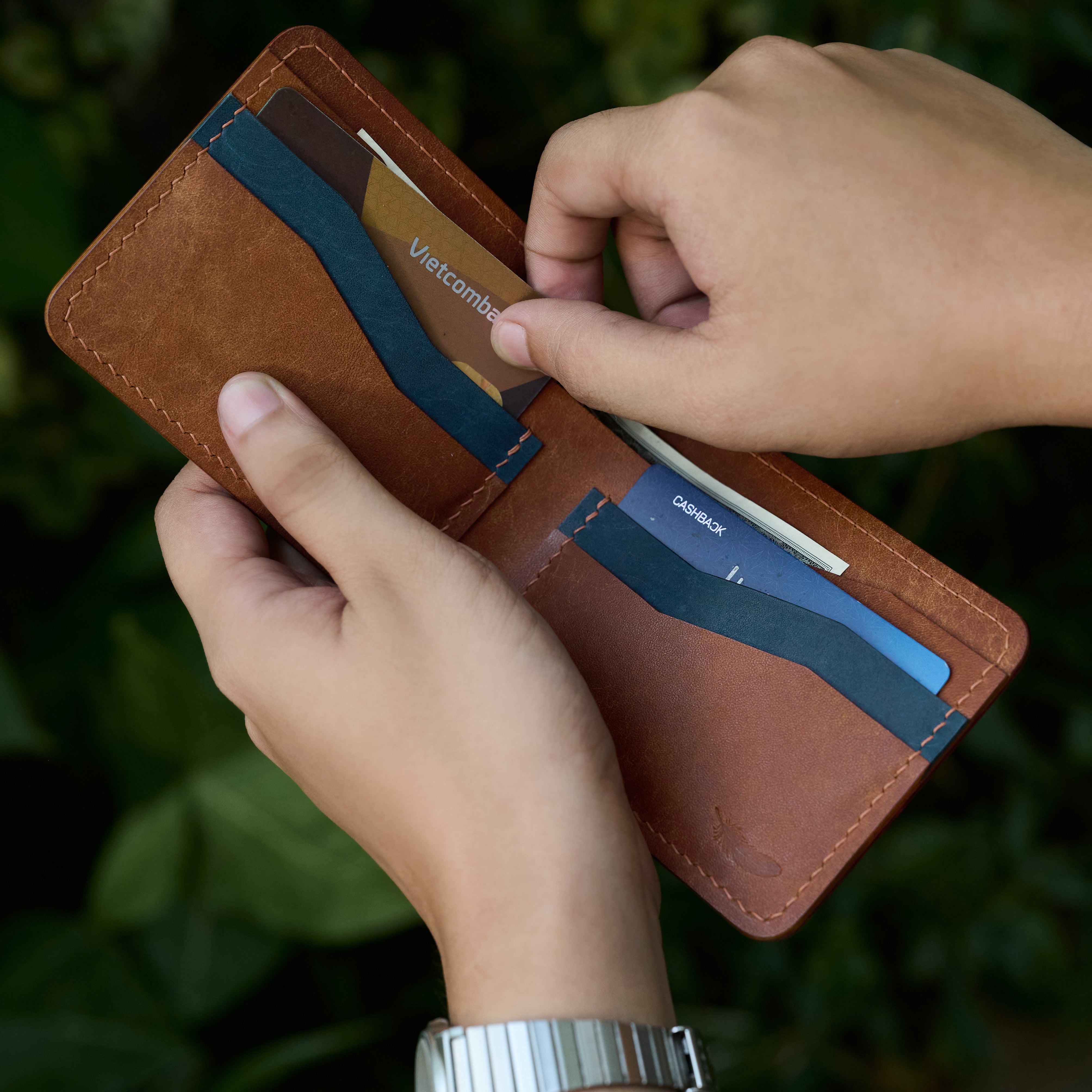 Semi Shell Cordovan – Pueblo Leather Bifold Wallet