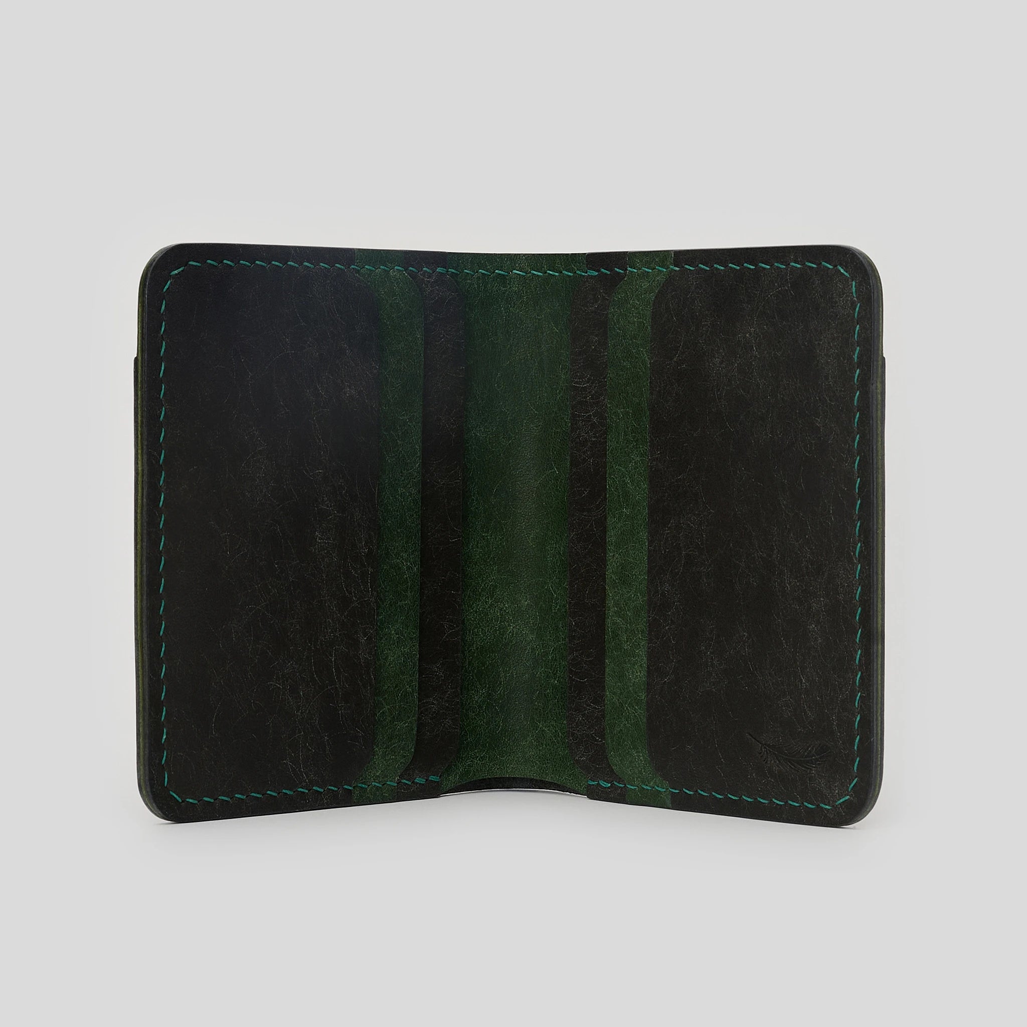 Vertical Pueblo Leather Slim Bifold Wallet