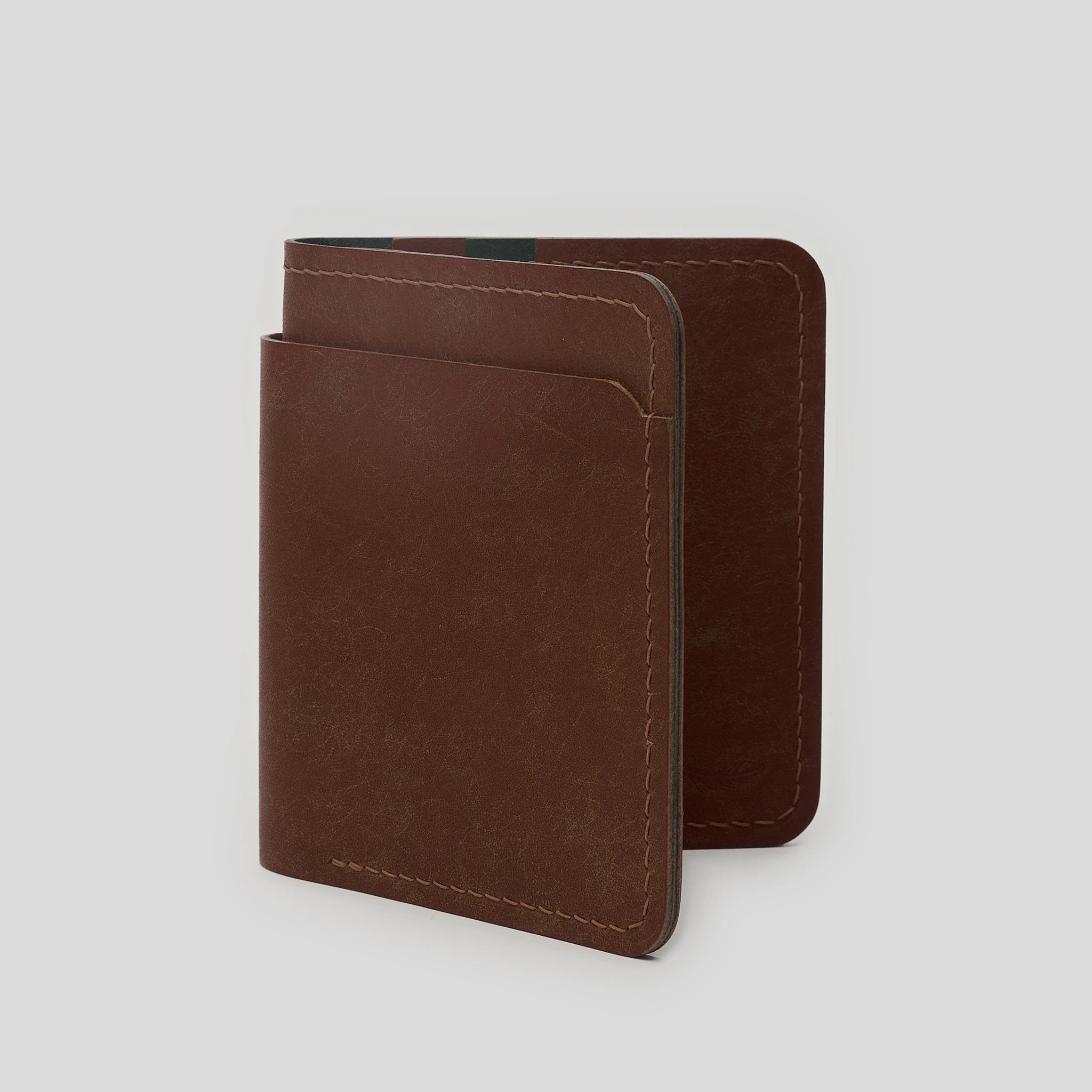 Vertical Pueblo Leather Slim Bifold Wallet