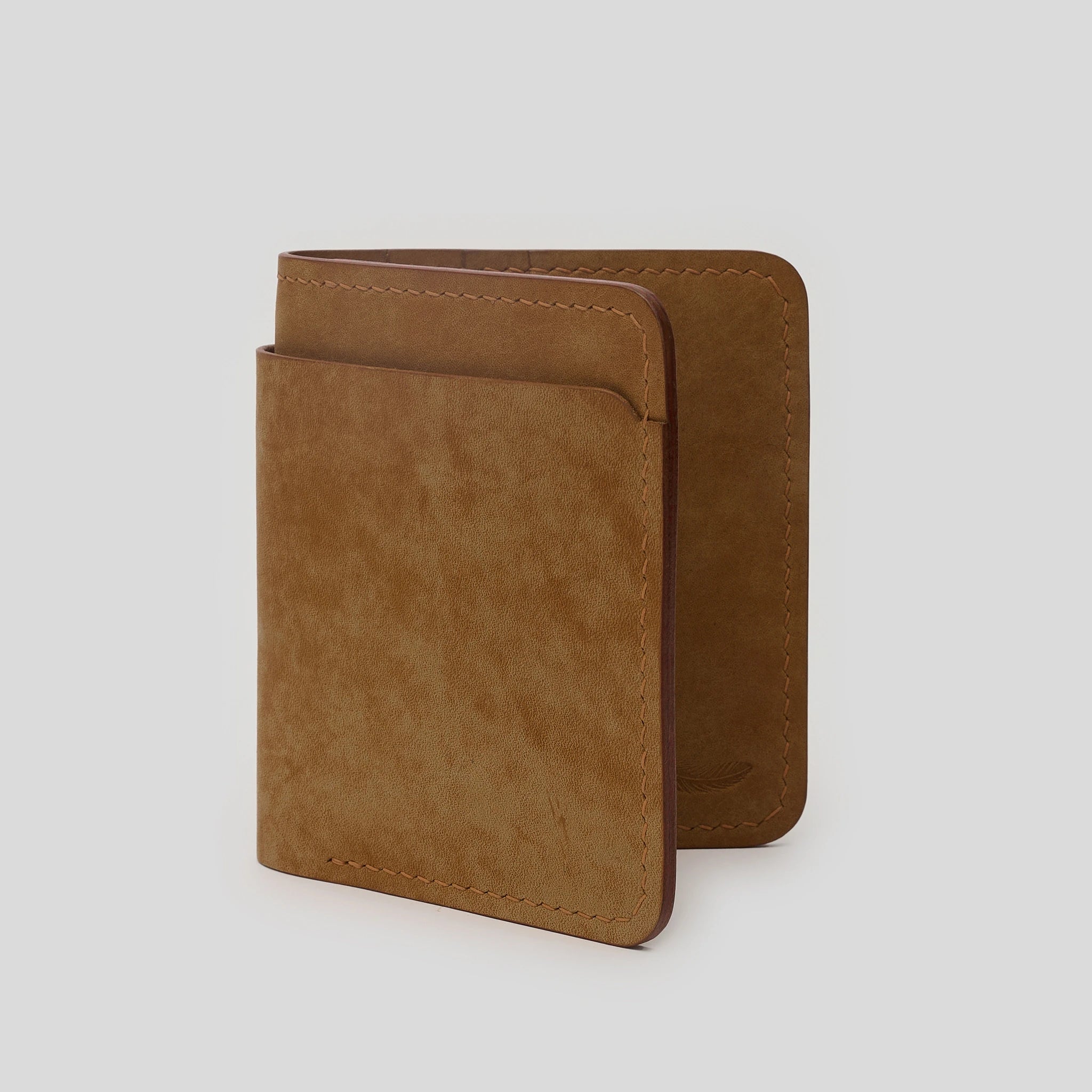 Vertical Pueblo Leather Slim Bifold Wallet